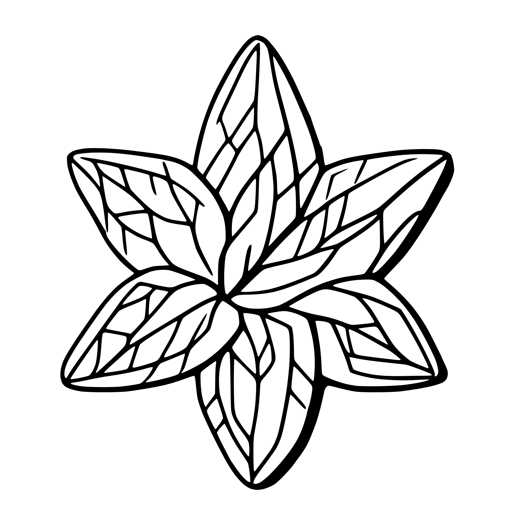AI-generated SVG of a star