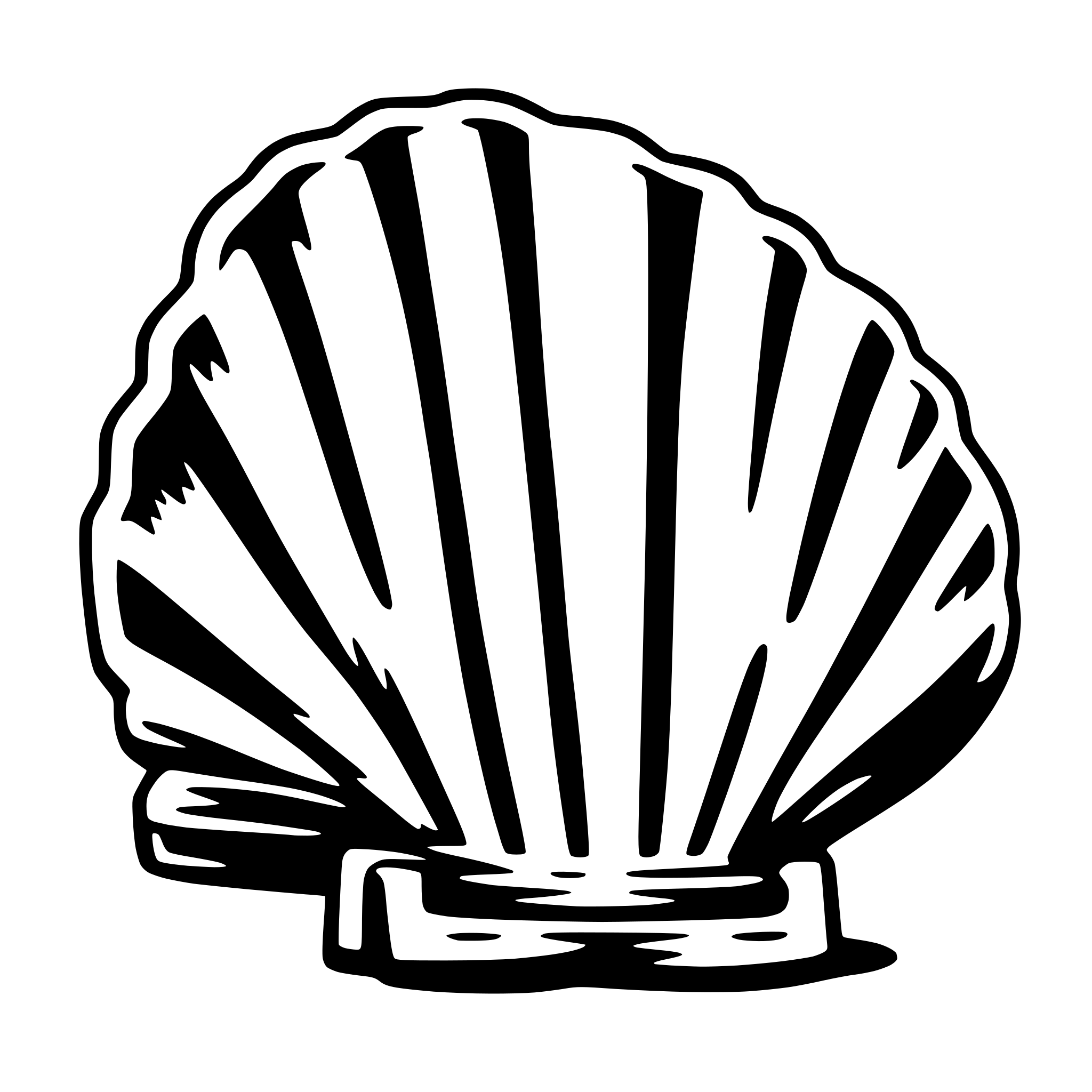 AI-generated SVG of 'scallop'