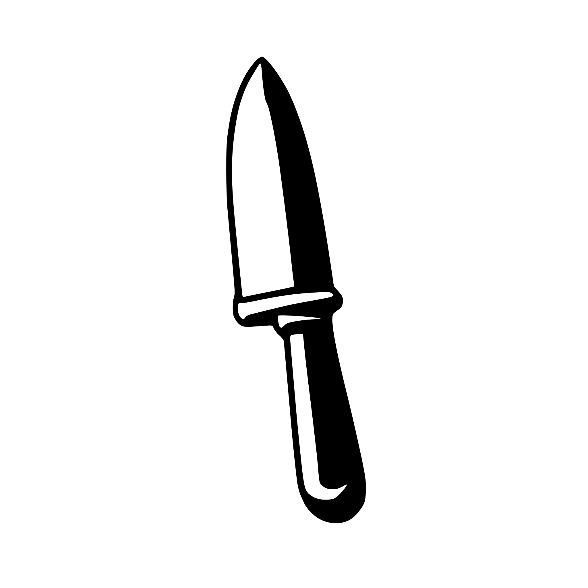 AI-generated SVG of a knife