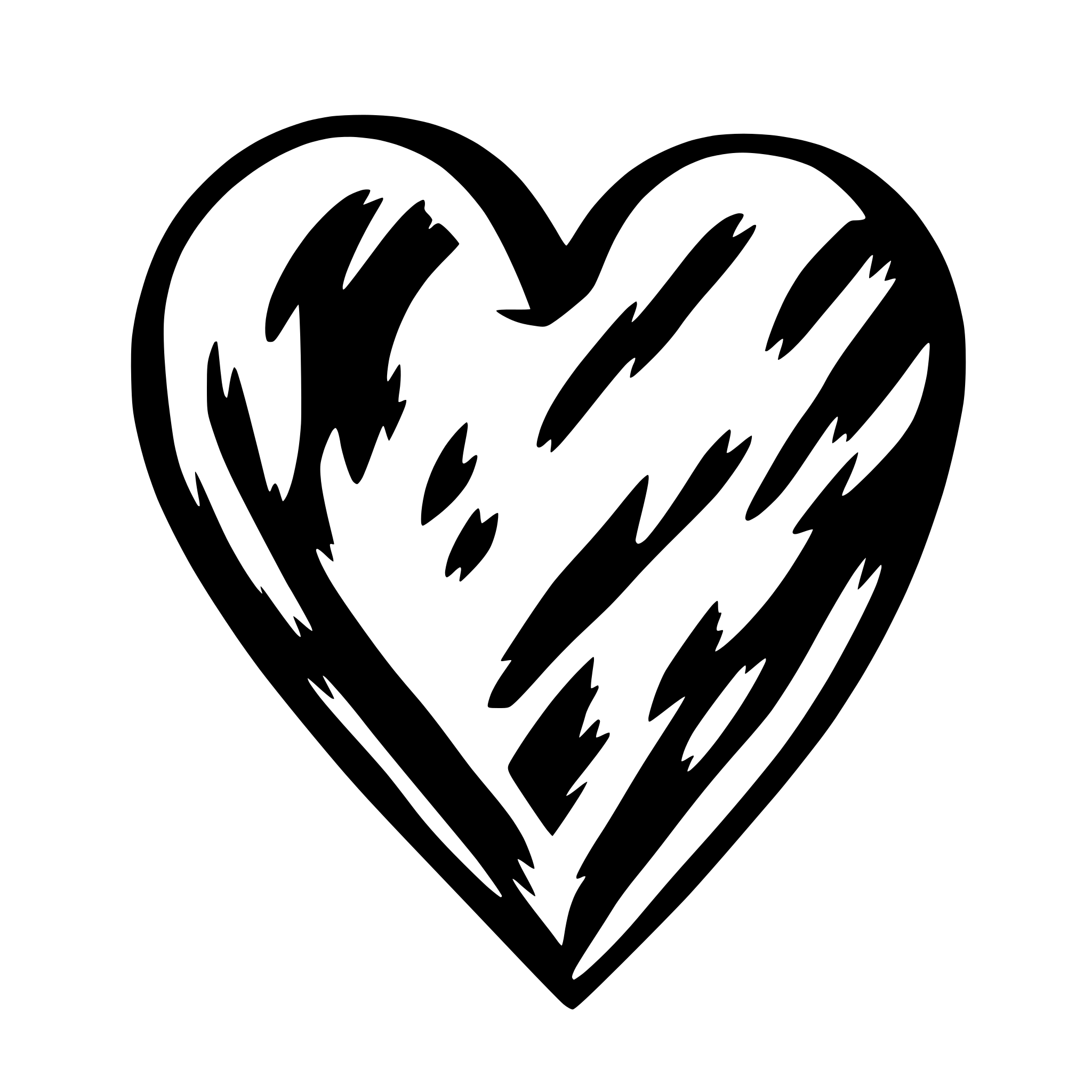 AI-generated SVG of 'painted heart'