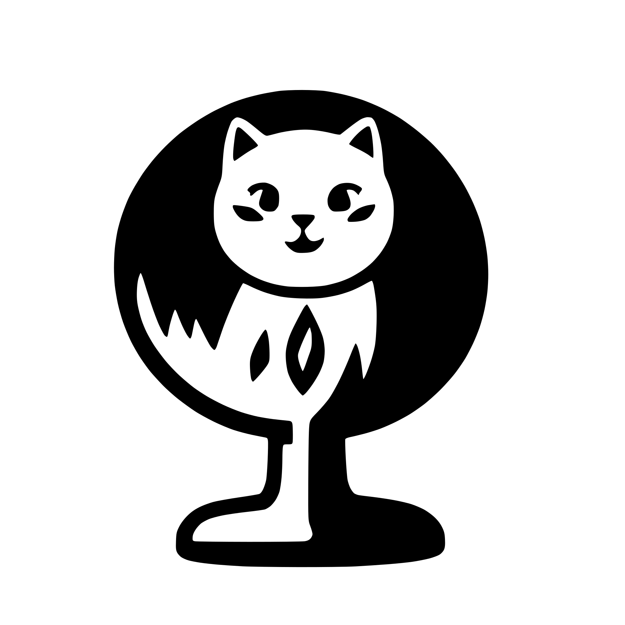AI-generated SVG of a cat icon