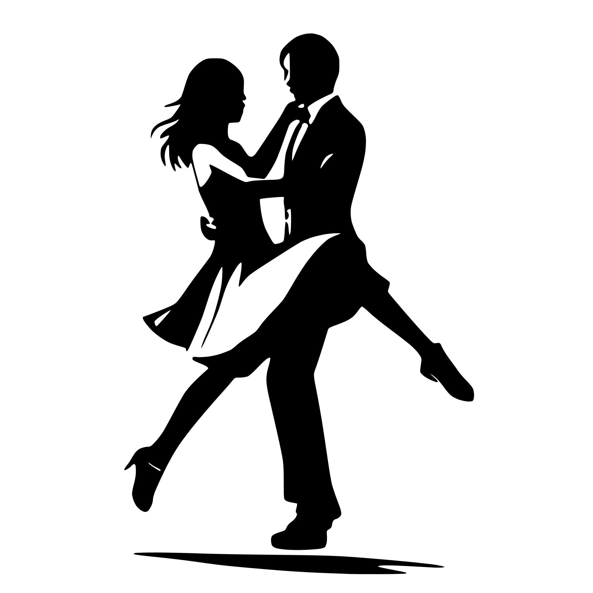 AI-generated SVG of 'couple dancing tango'