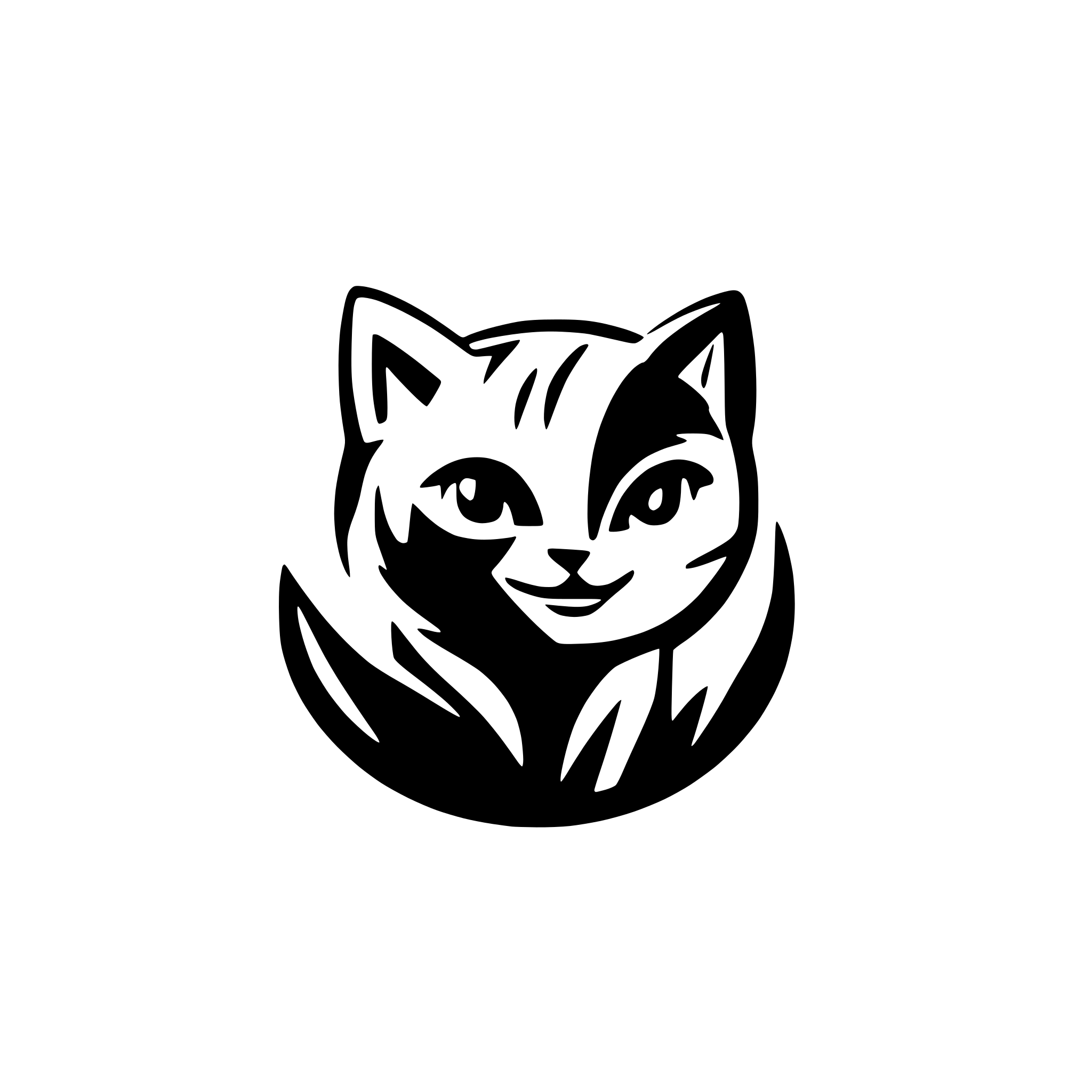 AI-generated SVG of 'cat'