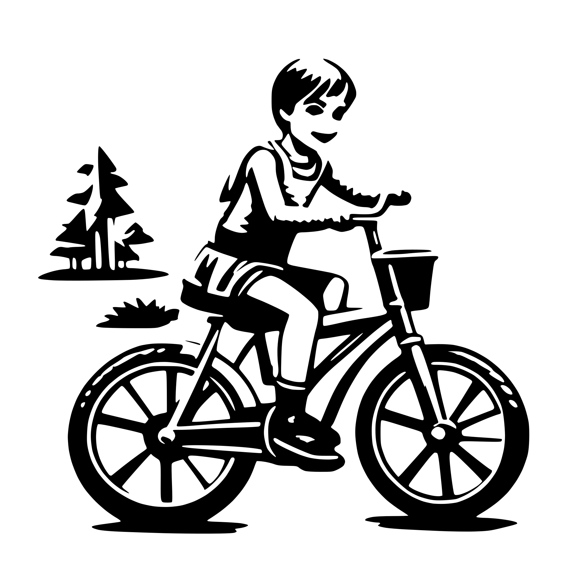 AI-generated SVG of a small children bicycle
