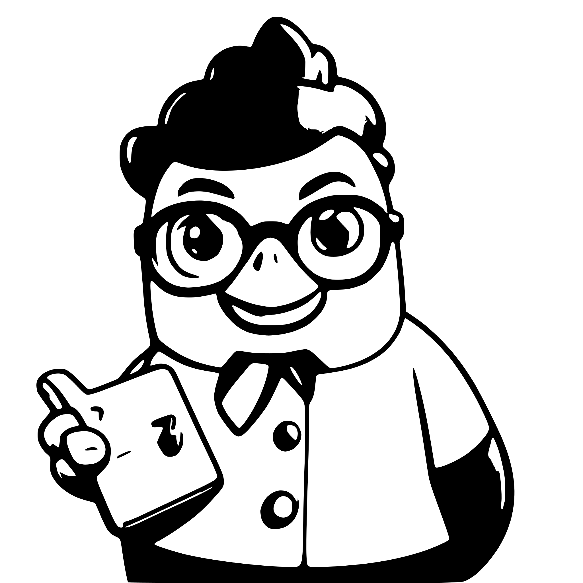 AI-generated SVG of a A friendly and intelligent cartoon chicken mascot for a quiz app named 'DoroQuiz'. The chicken should have an expressive, slightly curious face, wearing round glasses to represent intelligence. It should have a bright, playful color scheme (red, yellow, and white) with soft shading. The mascot should be holding a small quiz card or a book, symbolizing knowledge and quizzes. The design should be modern, fun, and appealing, suitable for a mobile app logo or branding. The background should be simpl