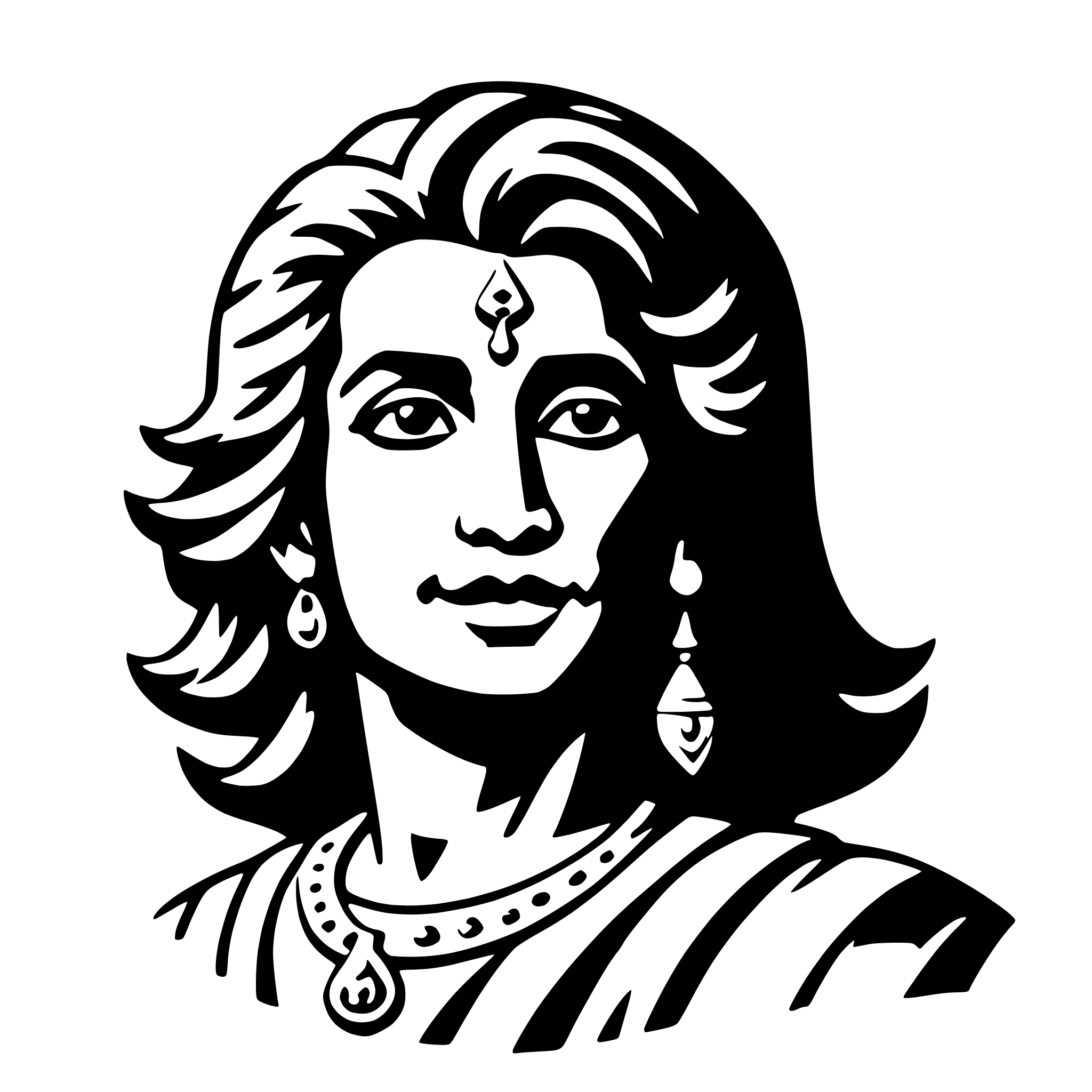 AI-generated SVG of a vishnu