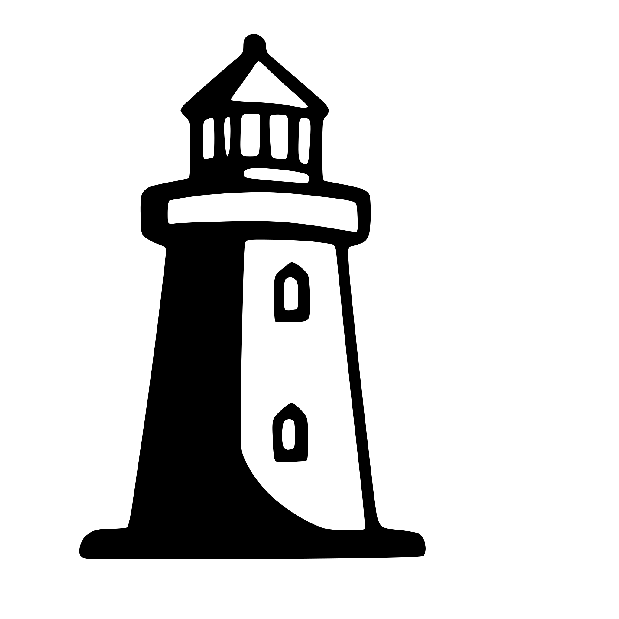 AI-generated SVG of a lighthouse