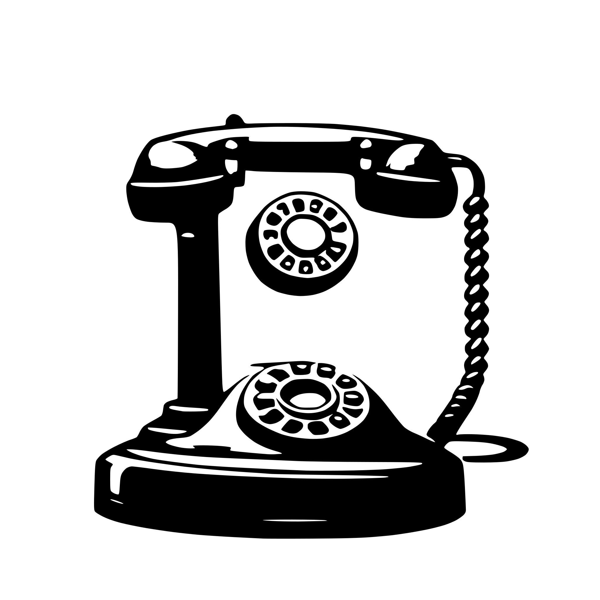 AI-generated SVG of 'an old telephone'