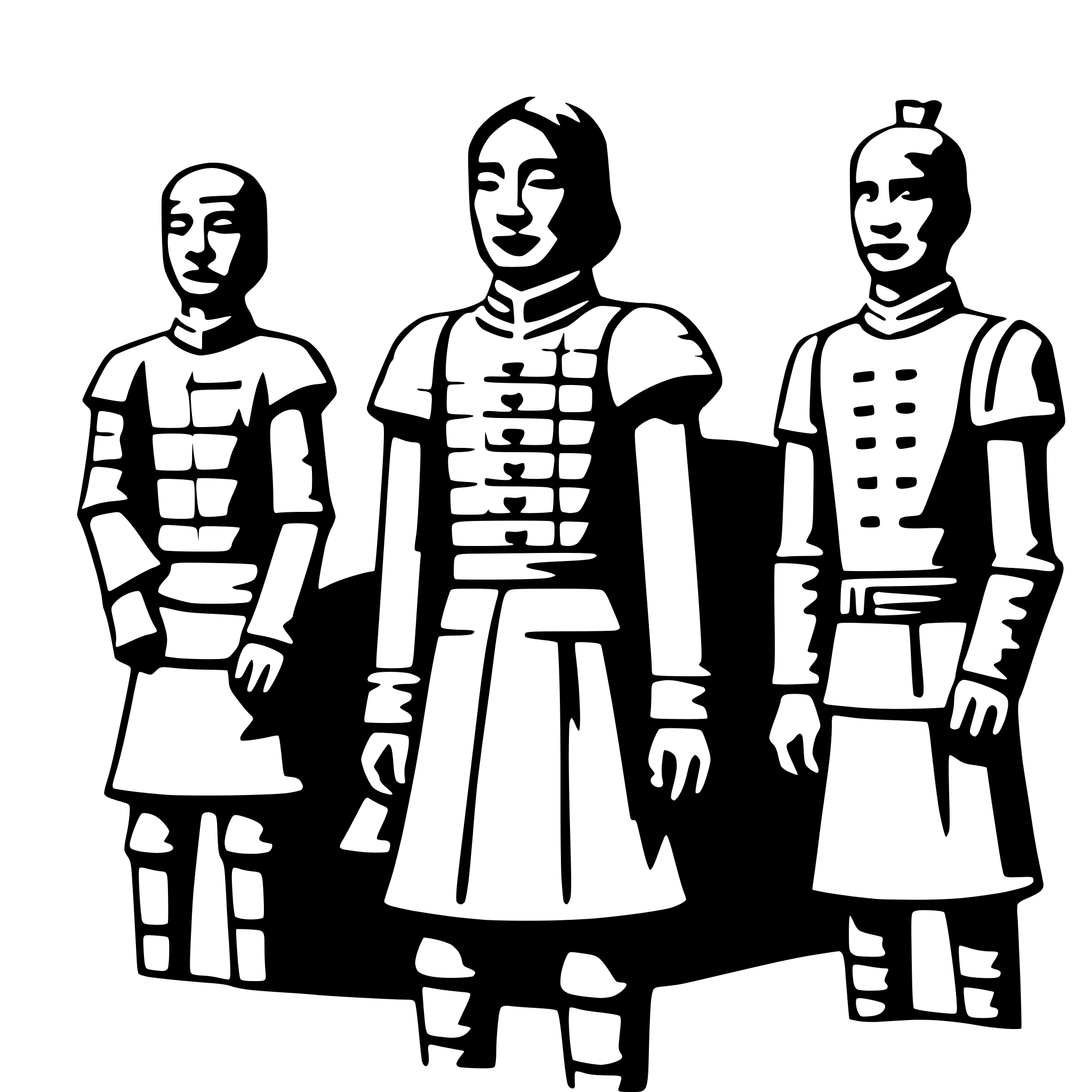 AI-generated SVG of 'terracotta army'