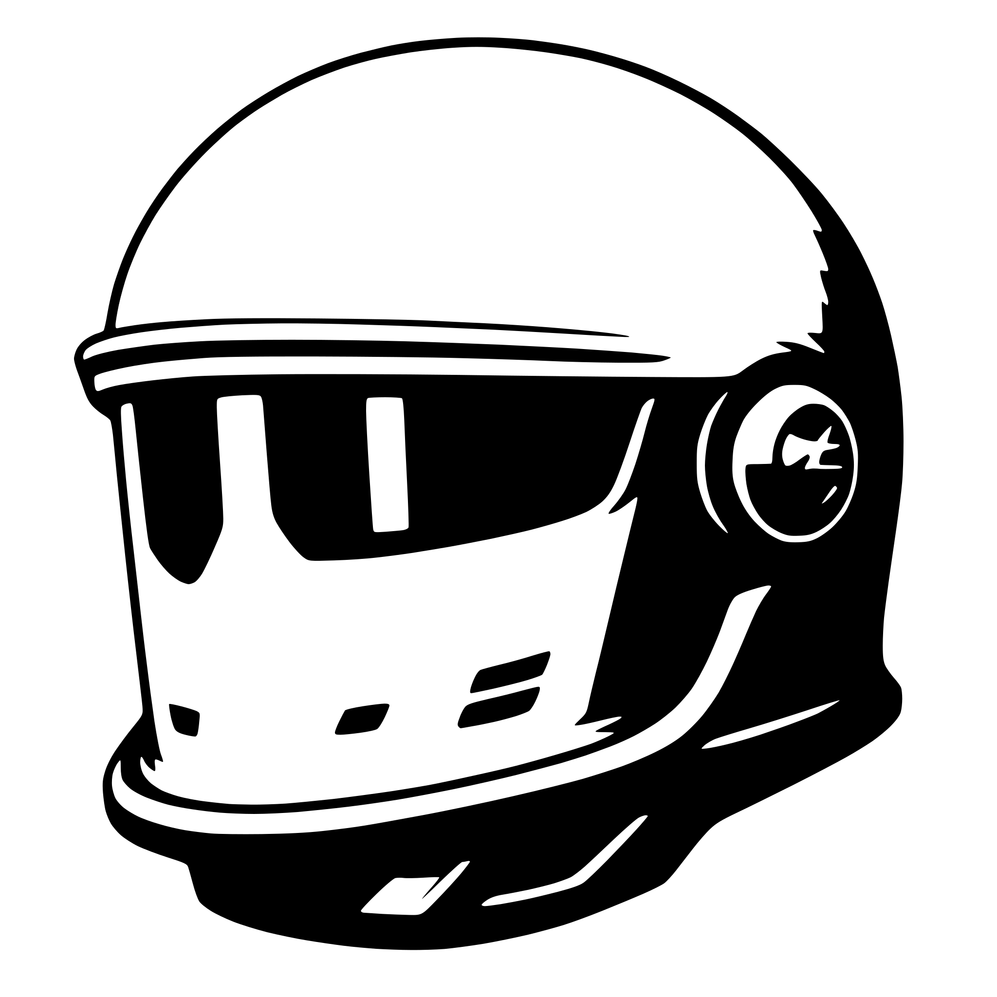 AI-generated SVG of 'bicycle helmet'