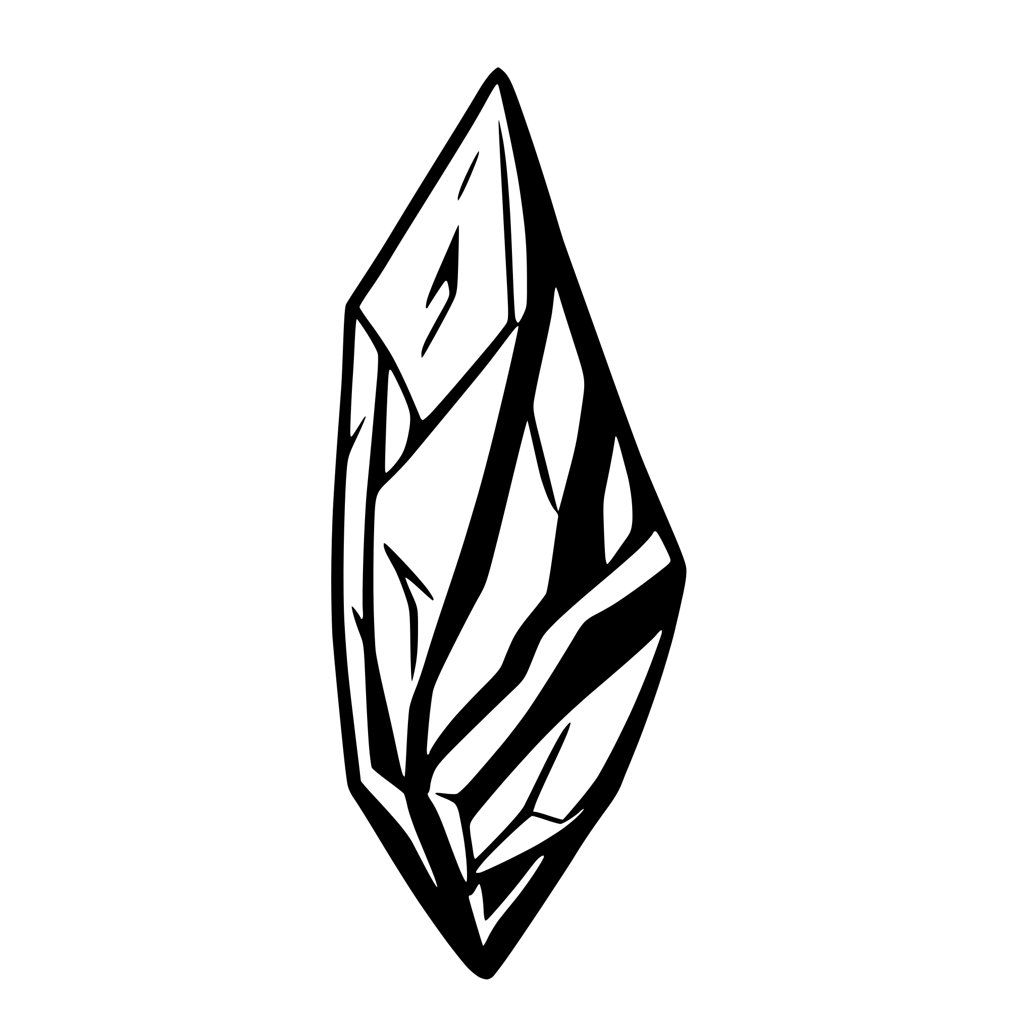 AI-generated SVG of a iron scrap in a shape of loss shard