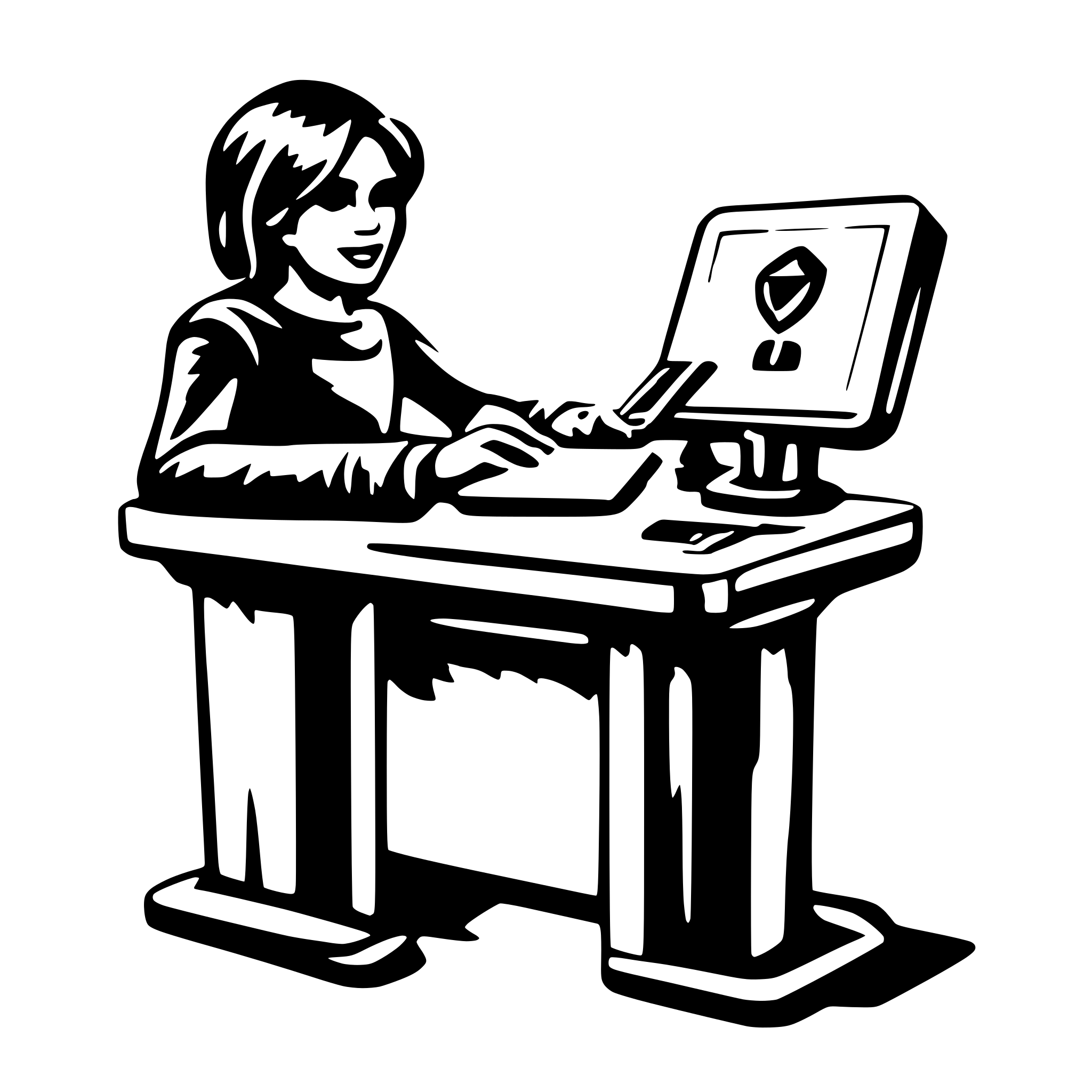 AI-generated SVG of a electronic secure document sharing