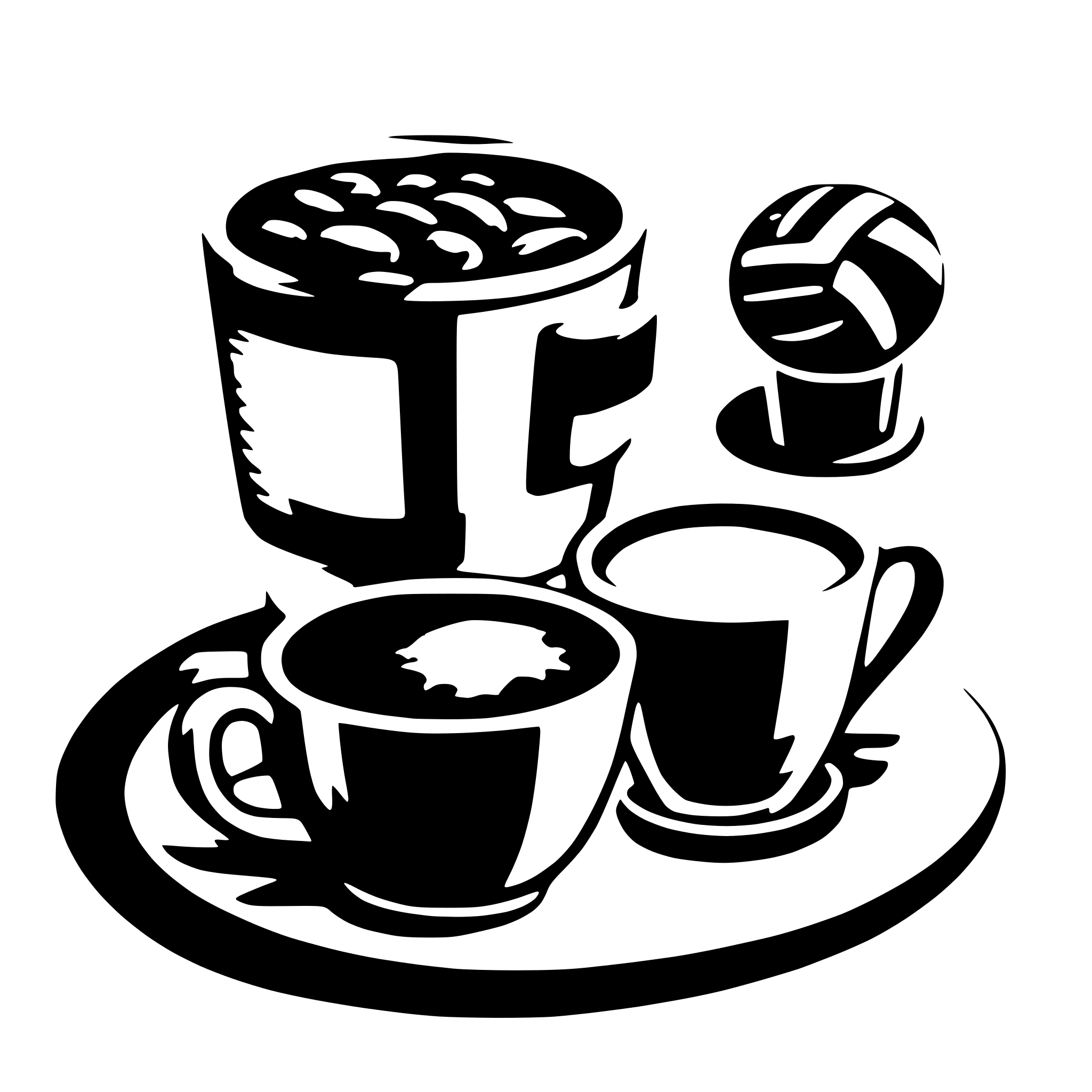 AI-generated SVG of a coffee, tennis and basketball