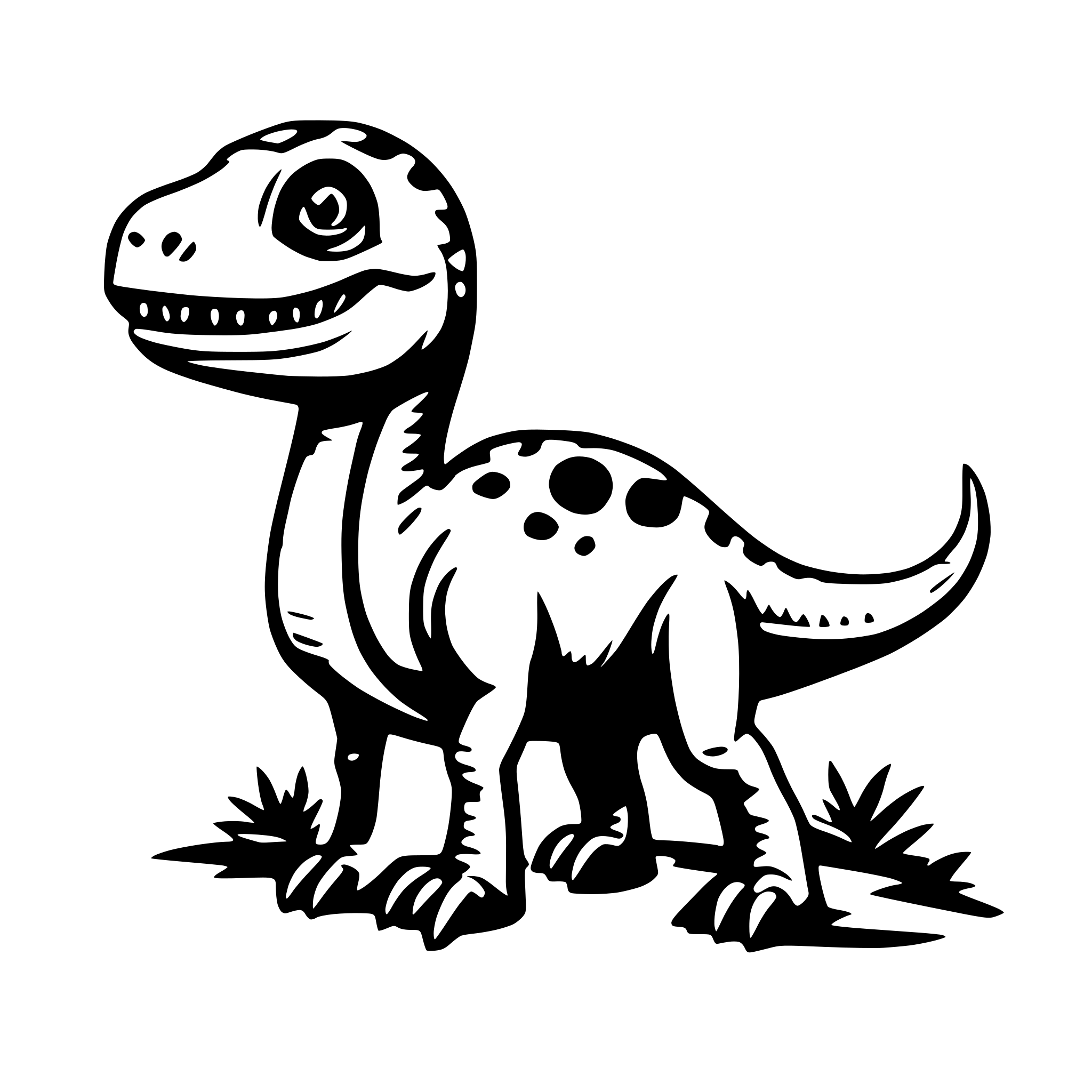 AI-generated SVG of a dino