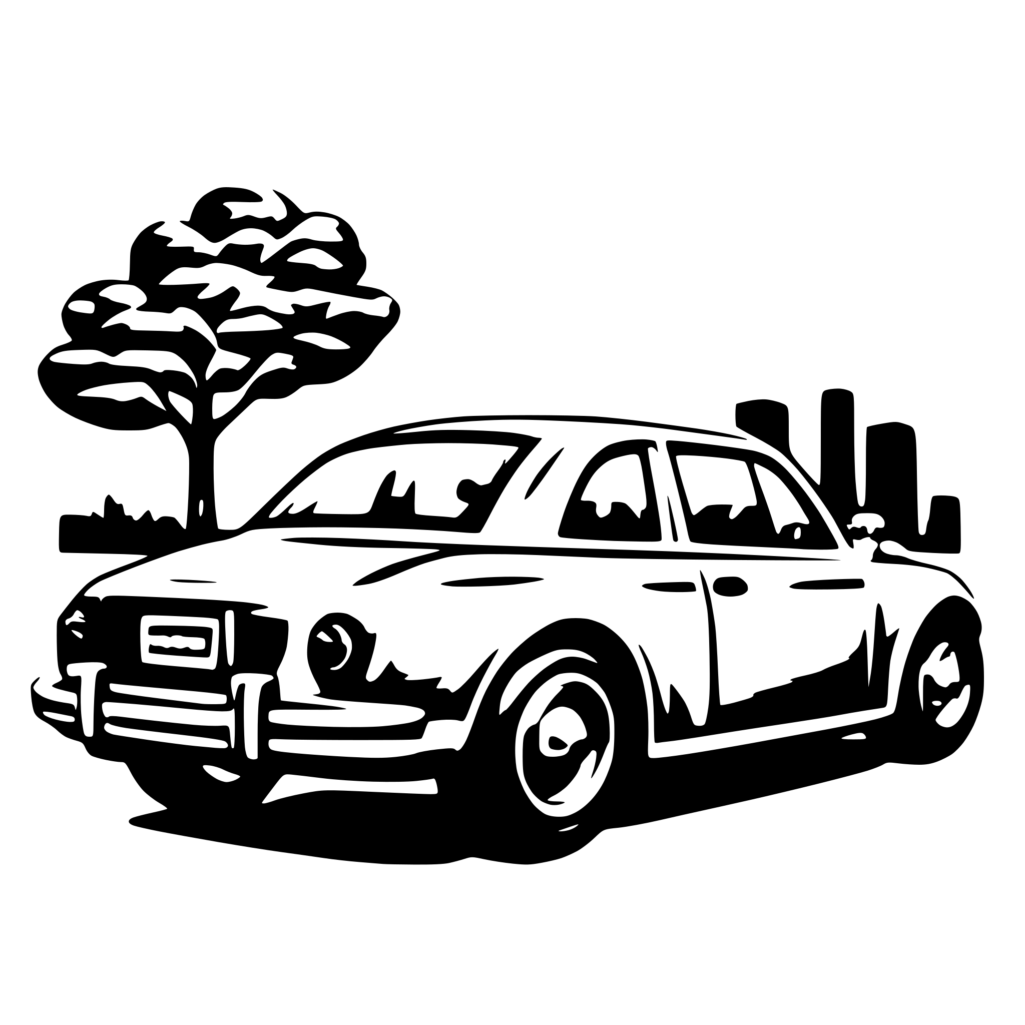 AI-generated SVG of 'clean car'