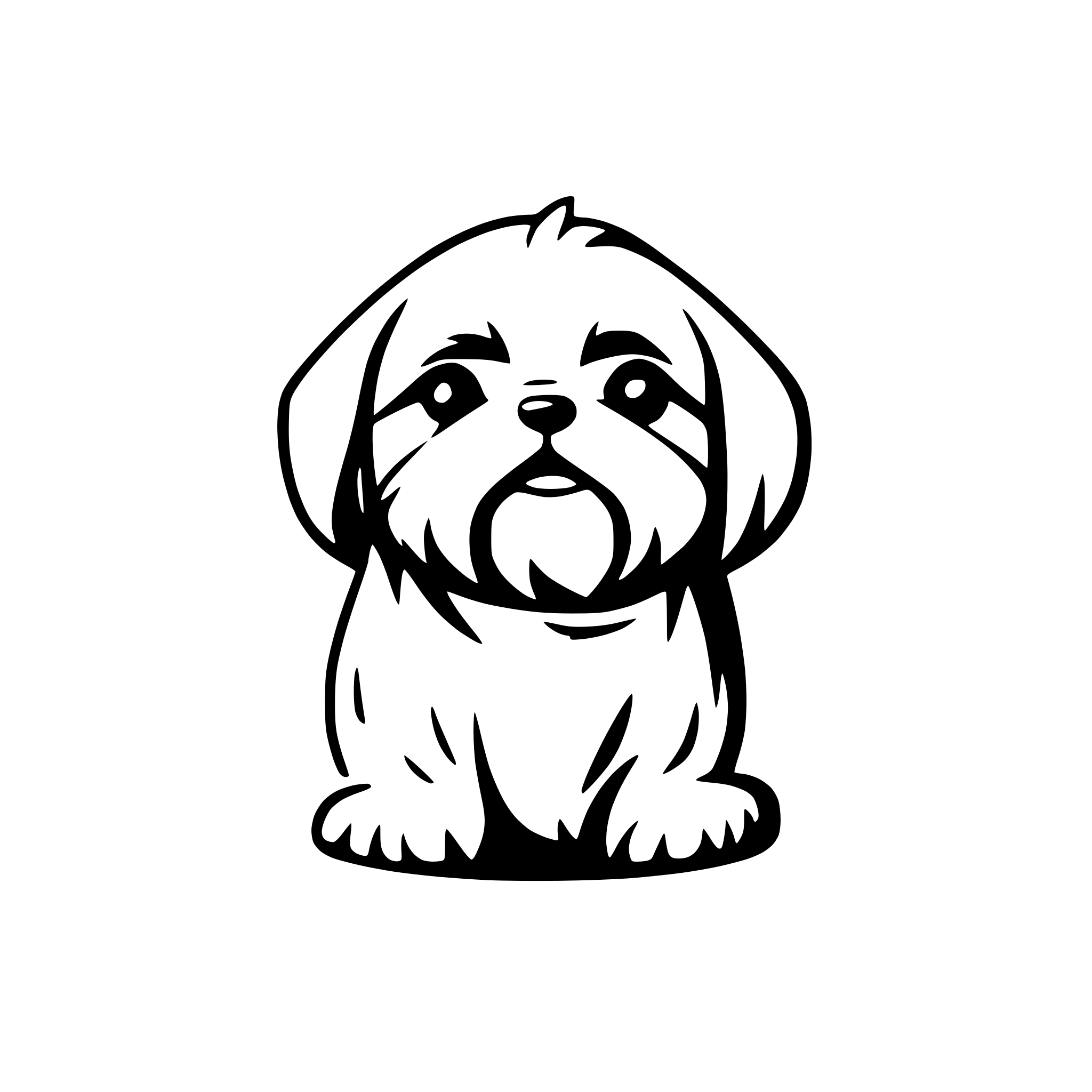 AI-generated SVG of 'shih tzu'