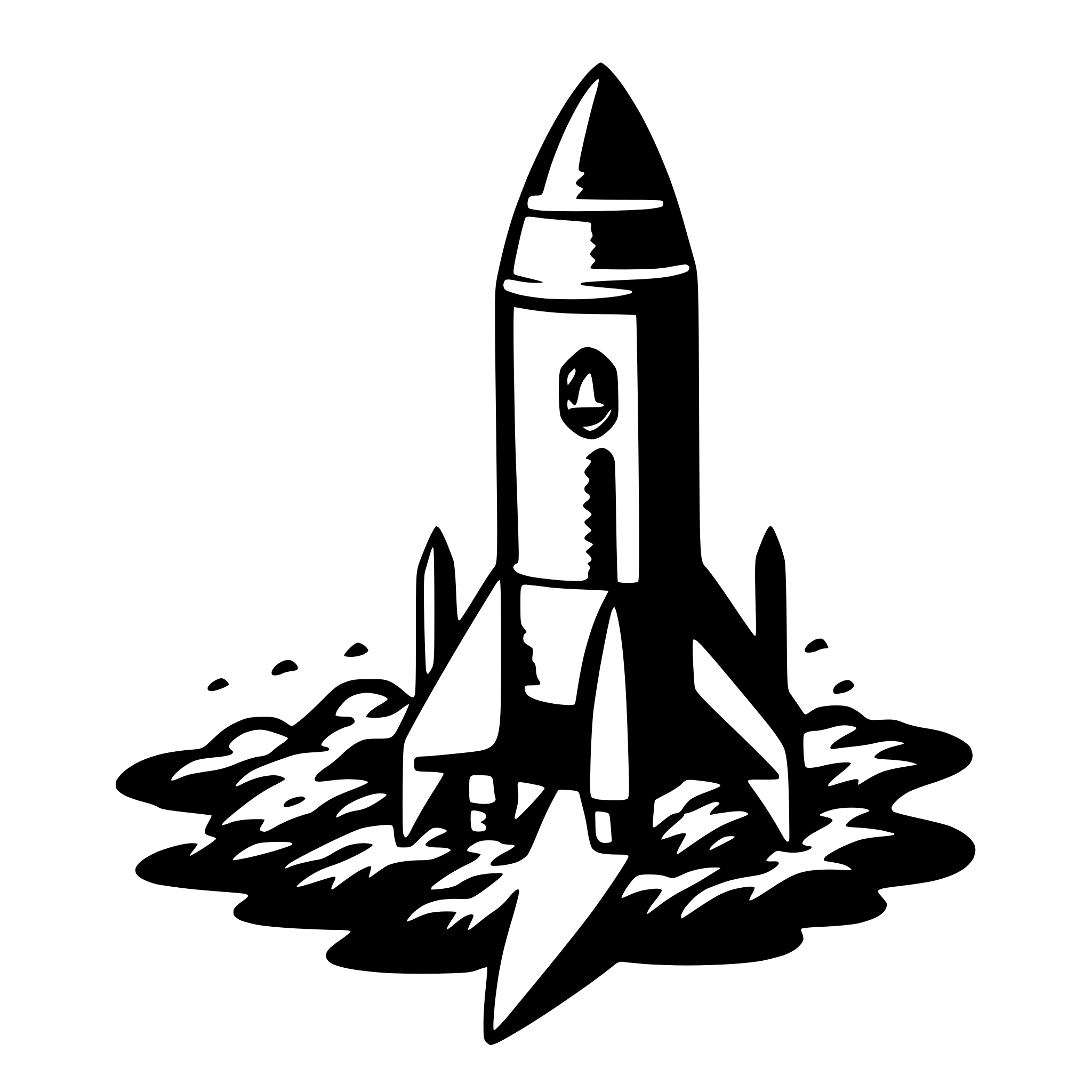 AI-generated SVG of 'rocket'
