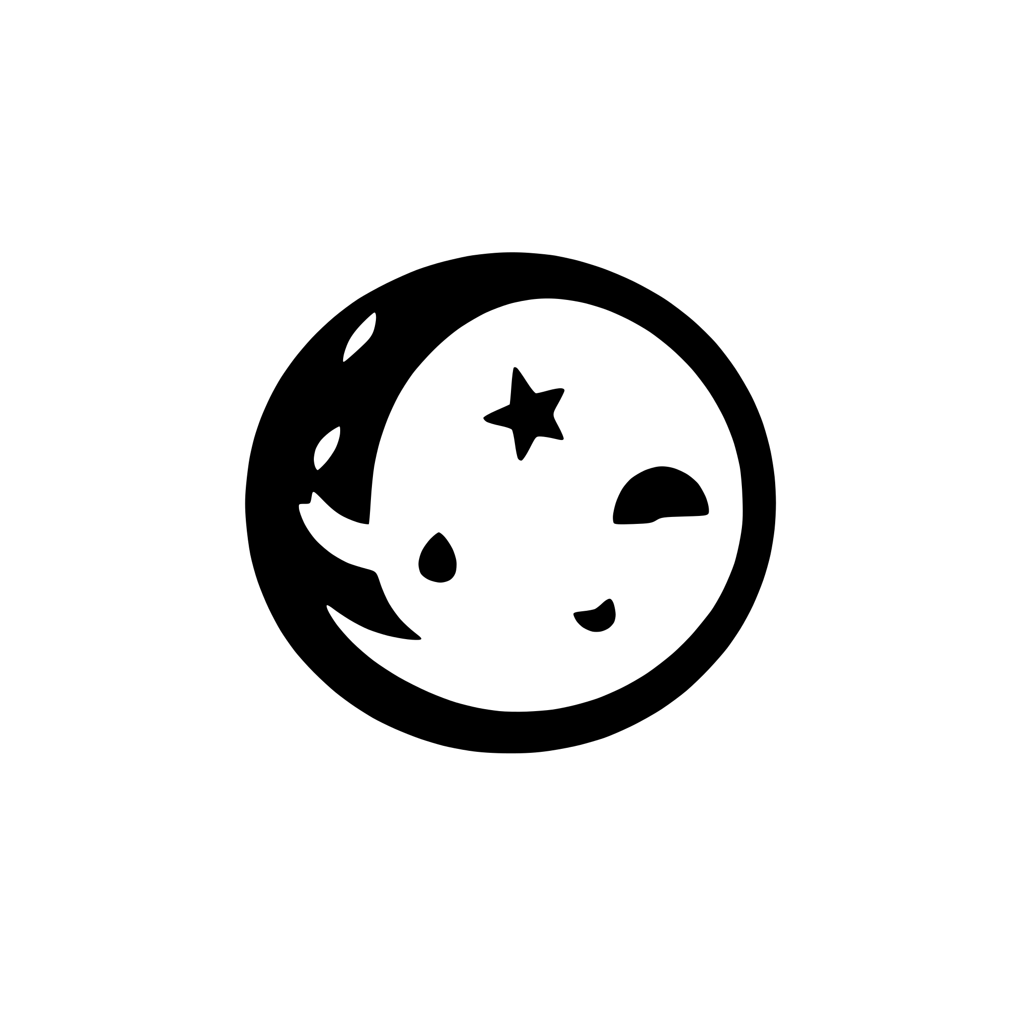 AI-generated SVG of 'simple moon icon'