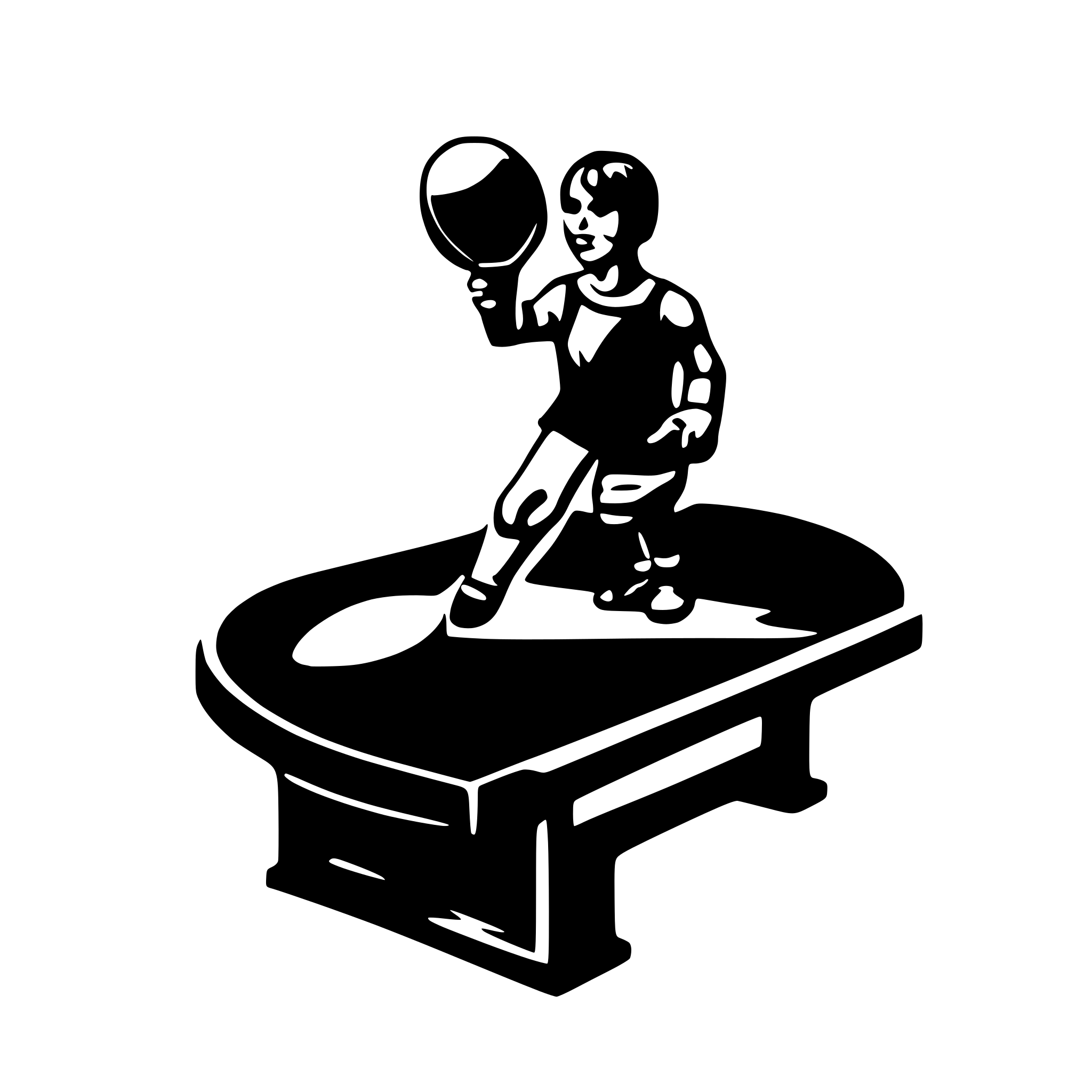 AI-generated SVG of 'medal table tennis'