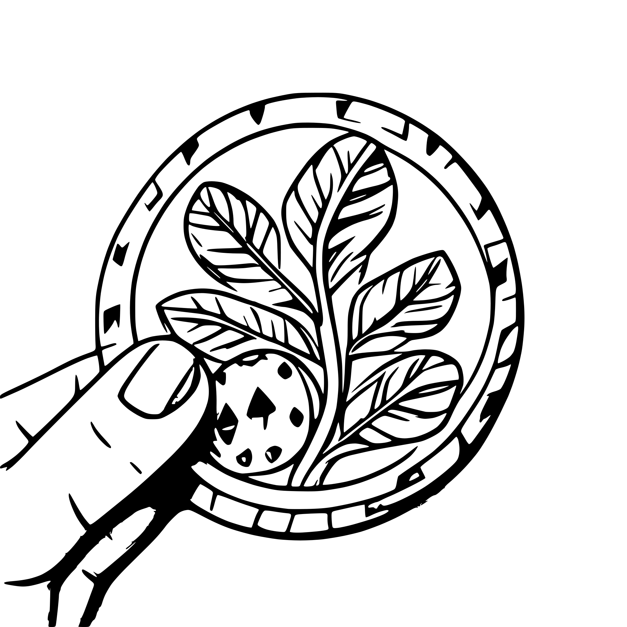 AI-generated SVG of a one poker chip
