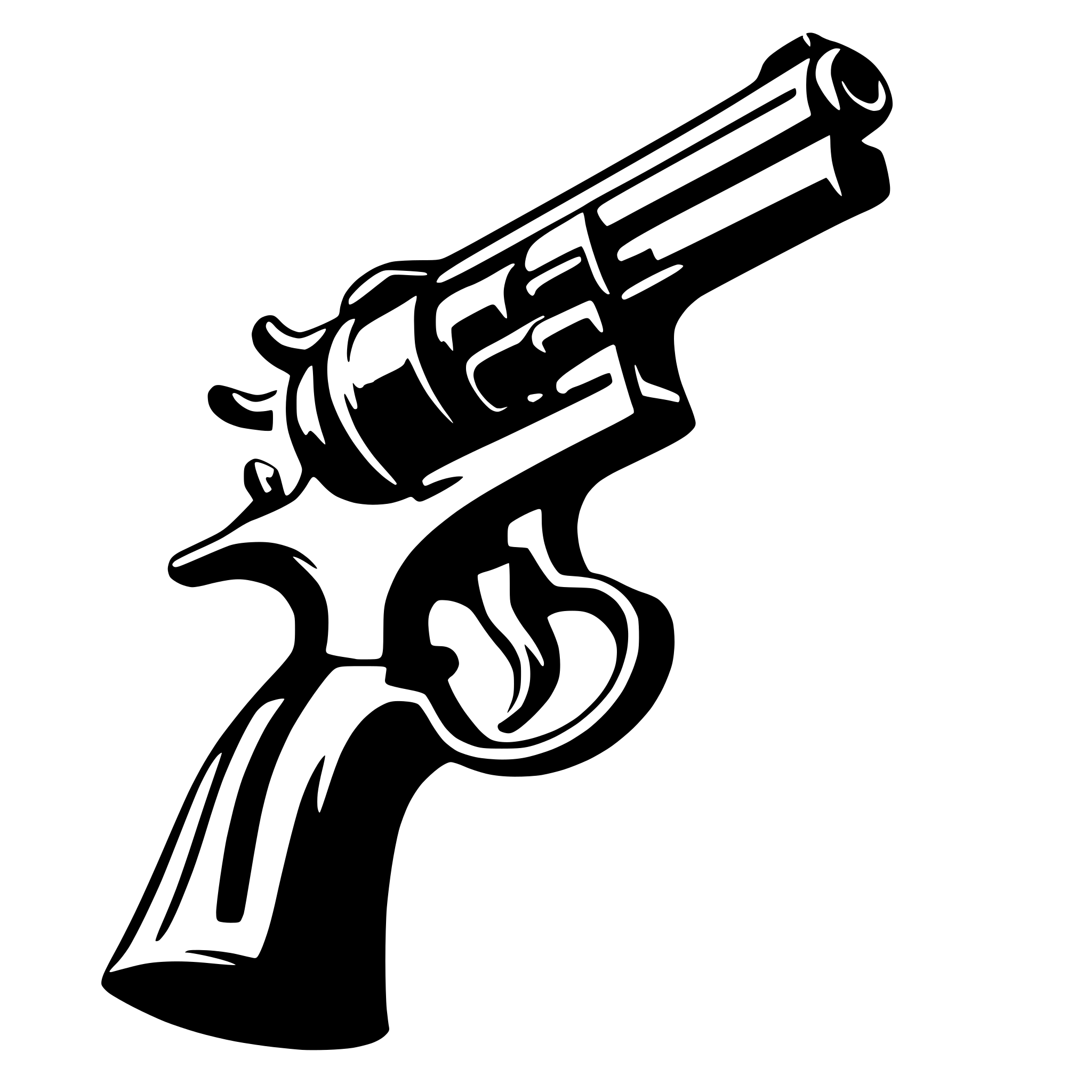 AI-generated SVG of 'revolver'