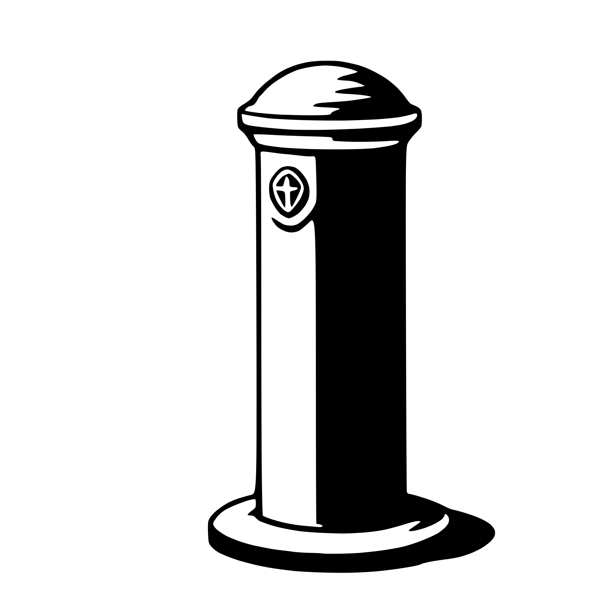 AI-generated SVG of a bollard