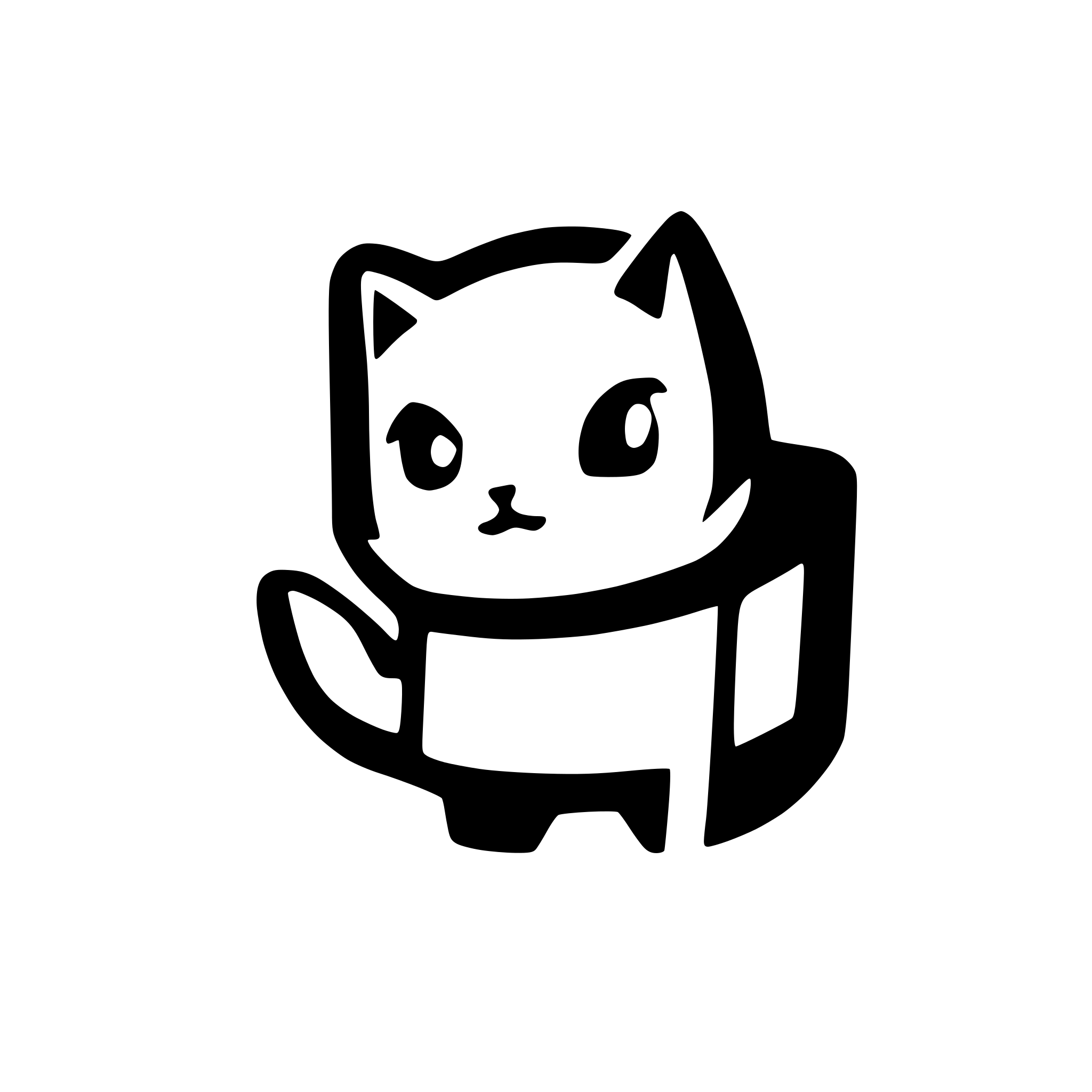 AI-generated SVG of 'cat space'