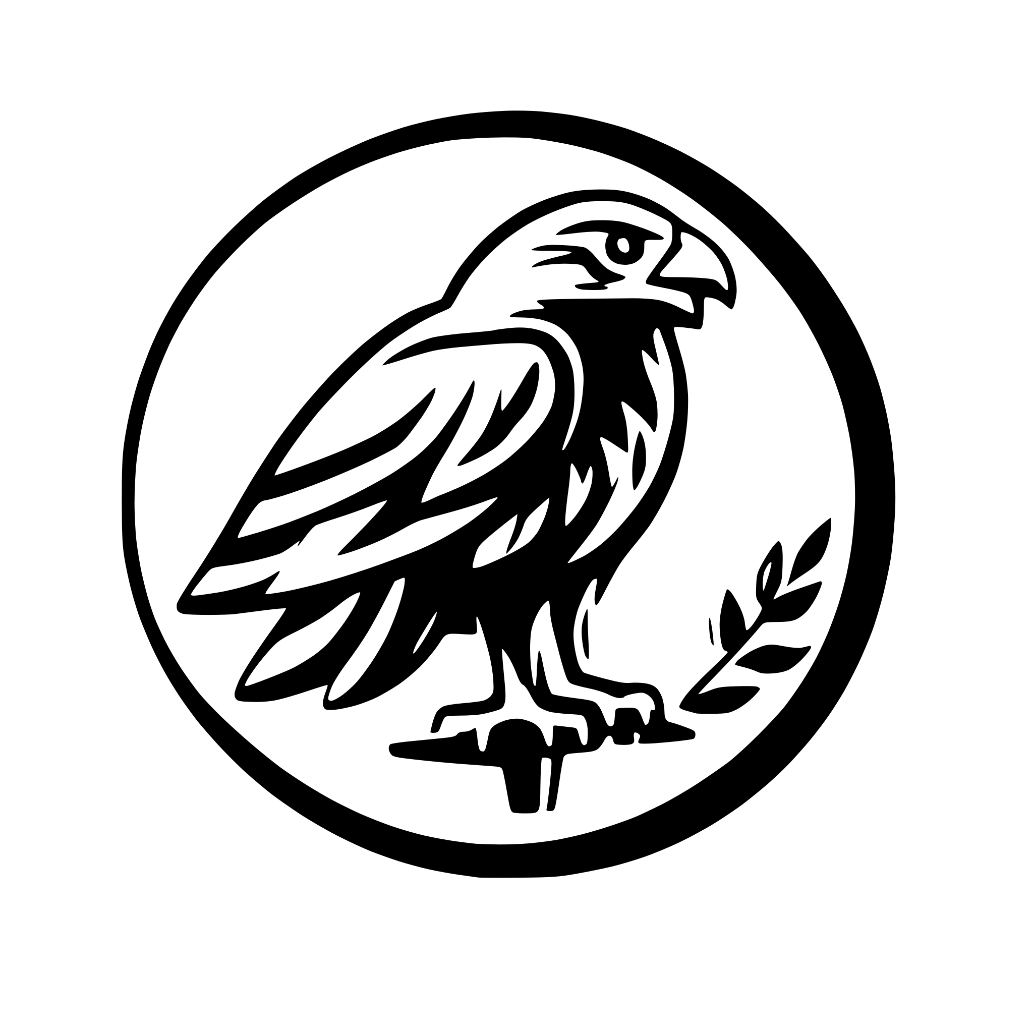 AI-generated SVG of a hawk