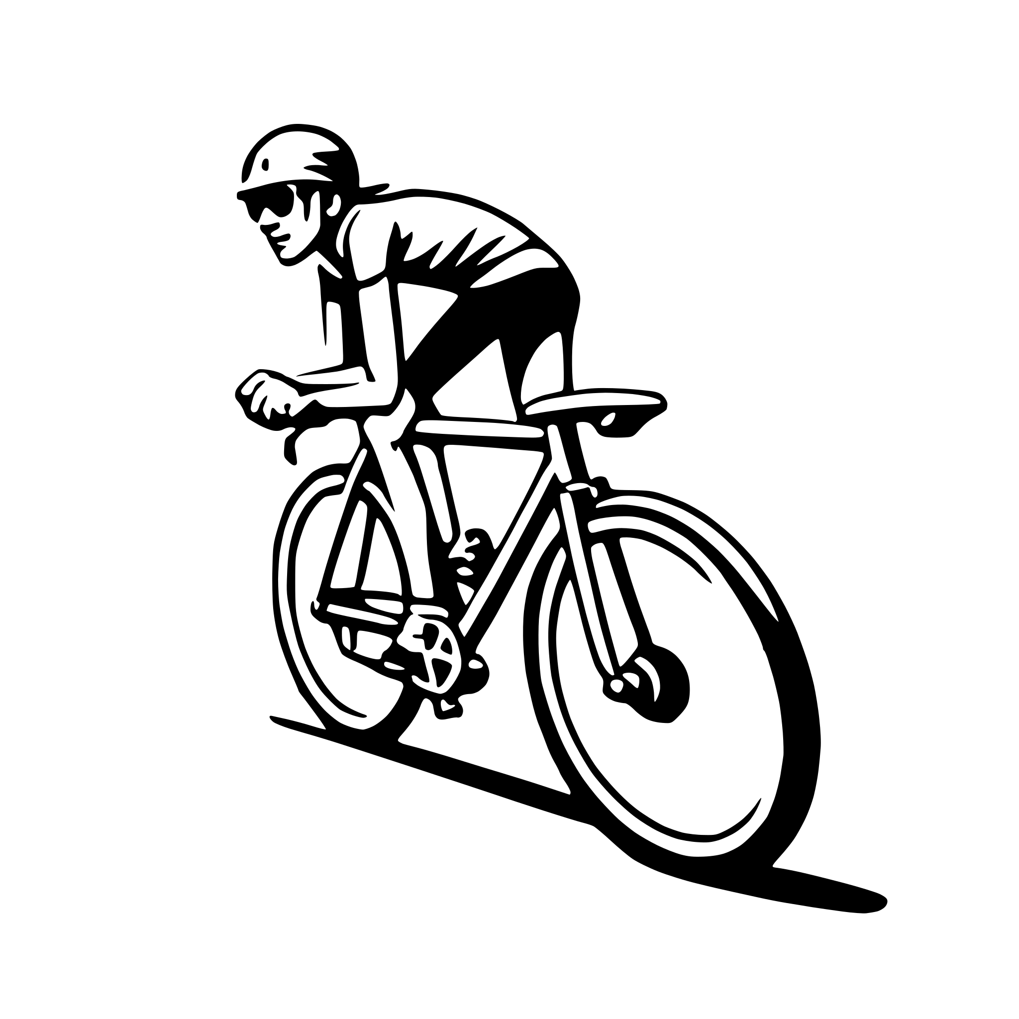 AI-generated SVG of a road bike