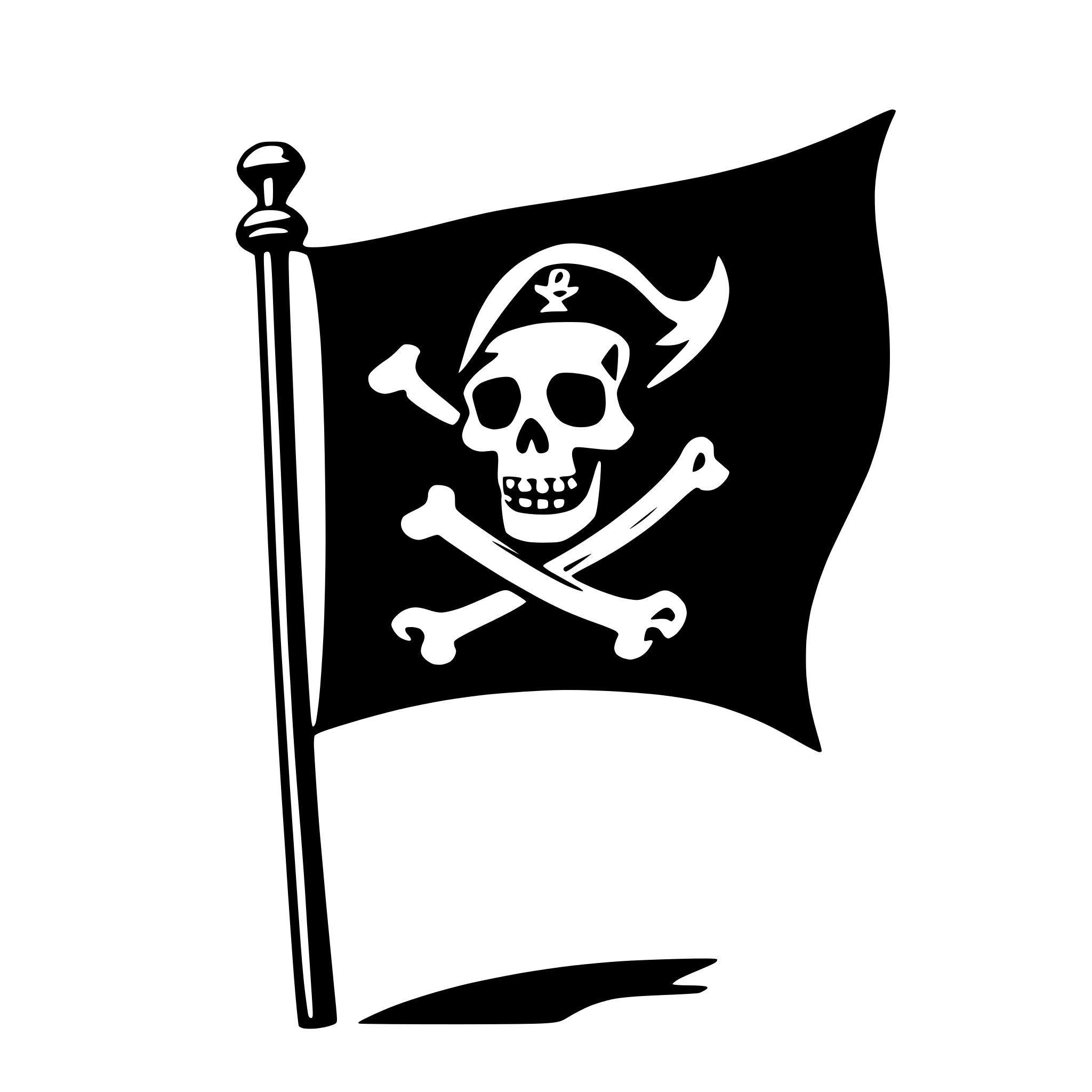 AI-generated SVG of 'pirate flag'