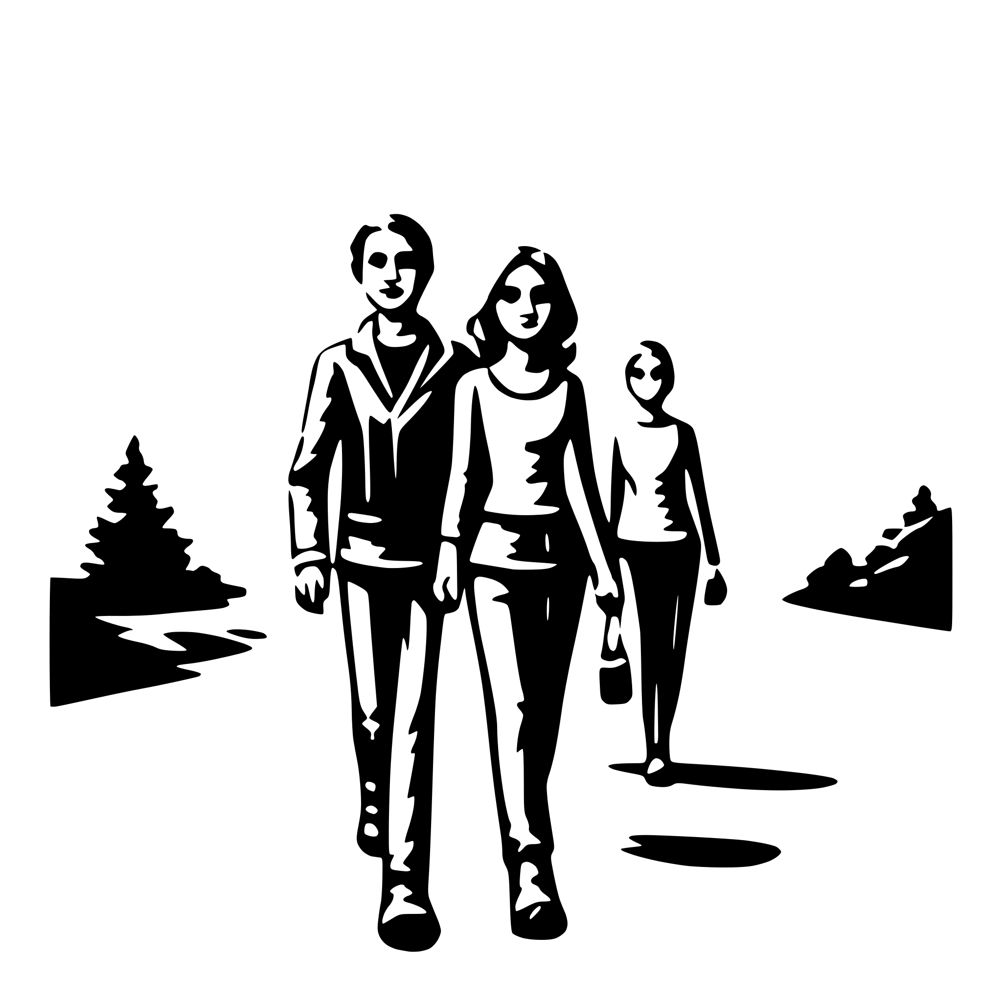 AI-generated SVG of 'people walking'