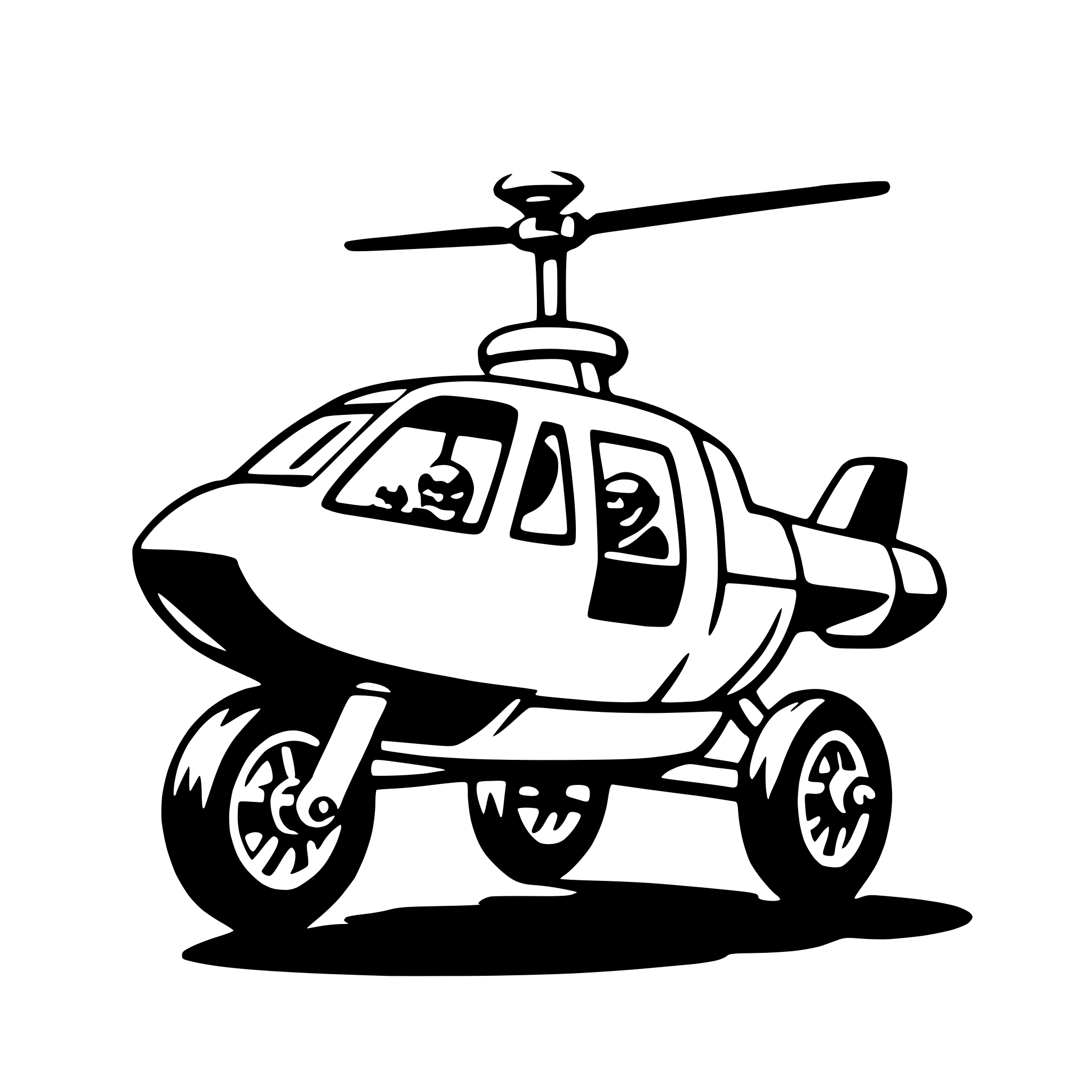 AI-generated SVG of 'gyrocopter'