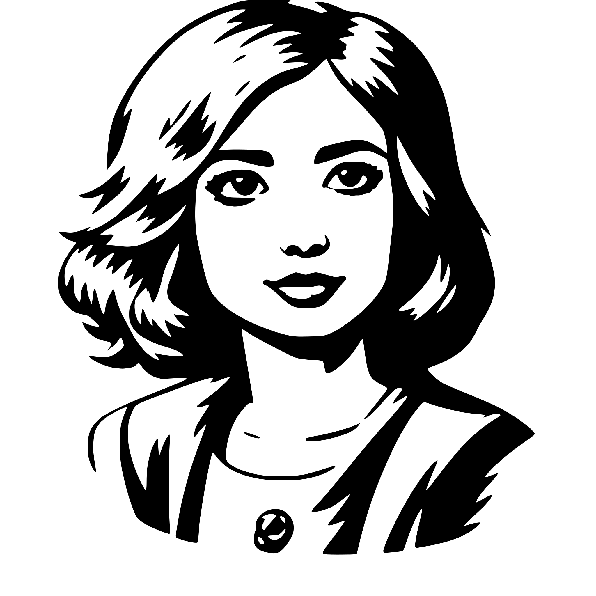 AI-generated SVG of 'girl'