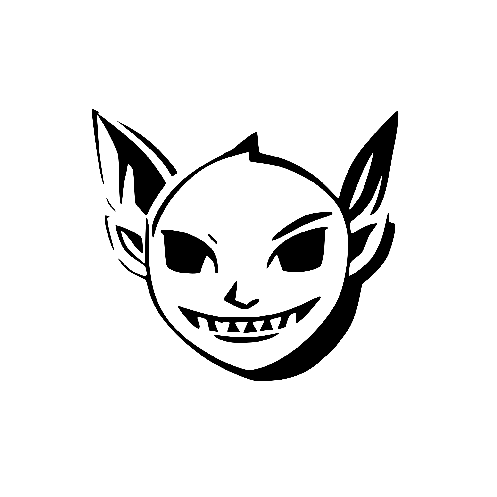 AI-generated SVG of a a goblin head