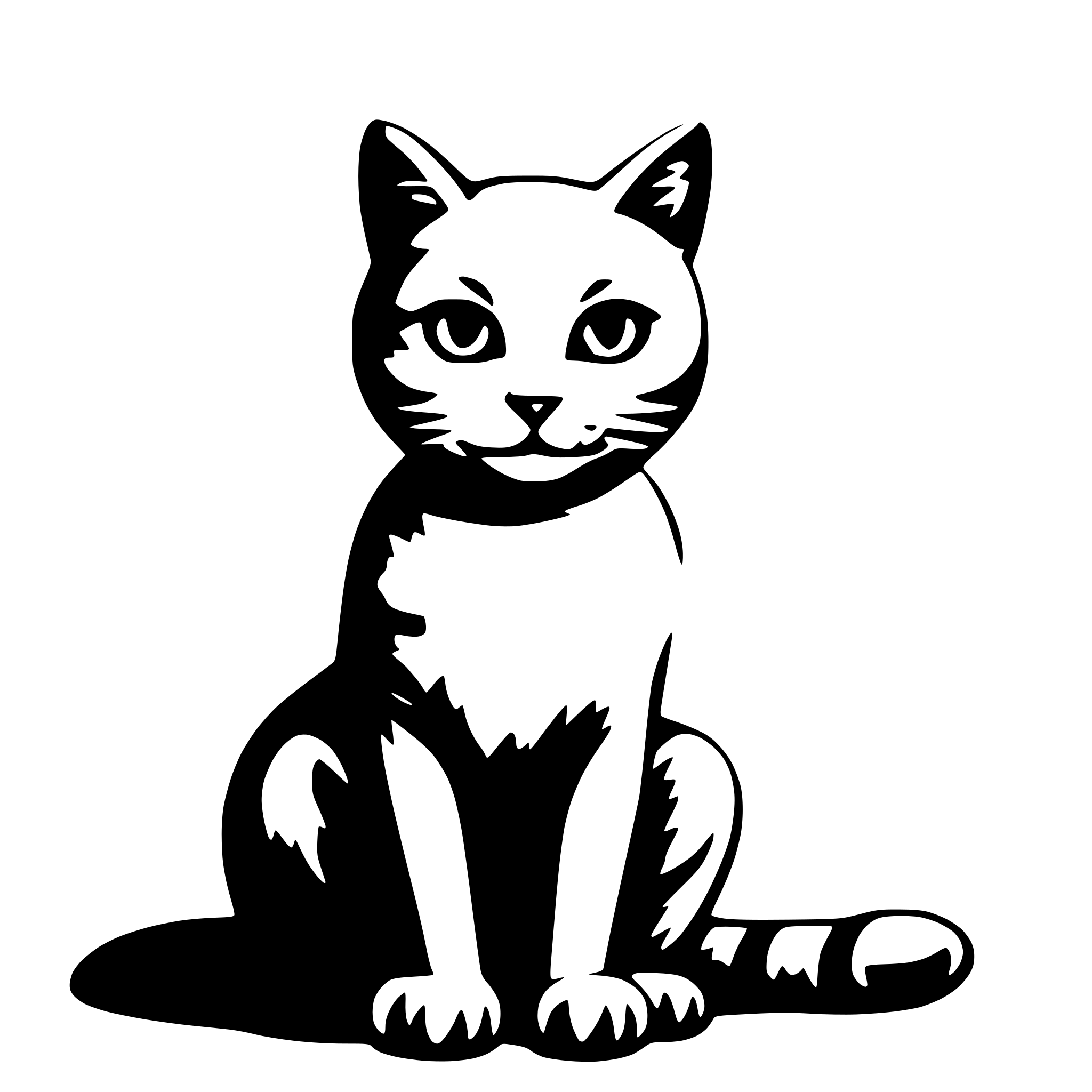 AI-generated SVG of a cat