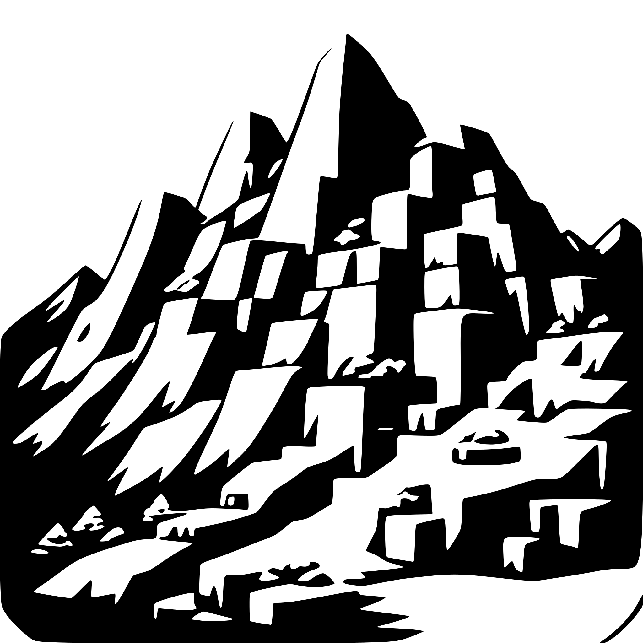 AI-generated SVG of 'Minecraft mountain blocky'