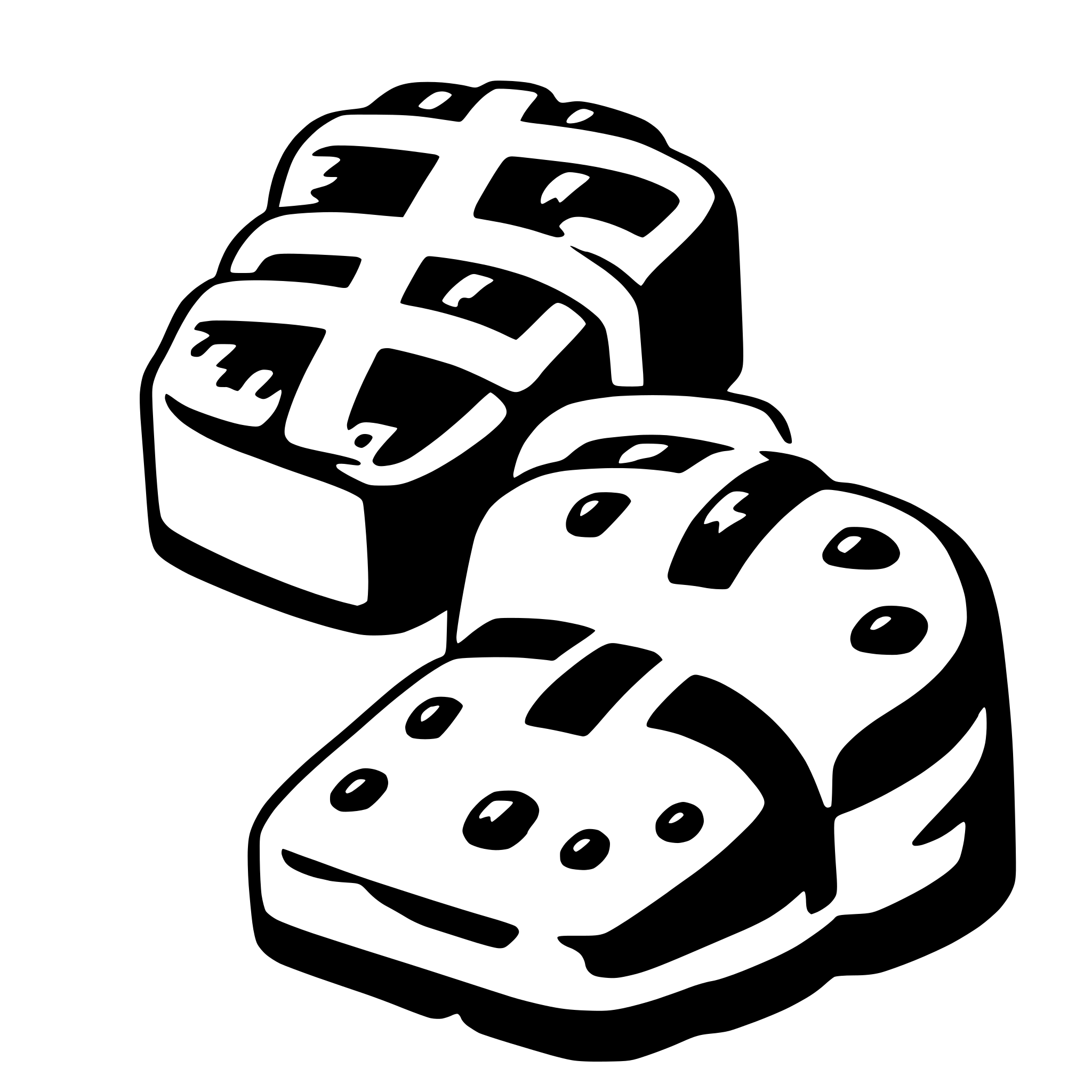AI-generated SVG of a hot cross buns