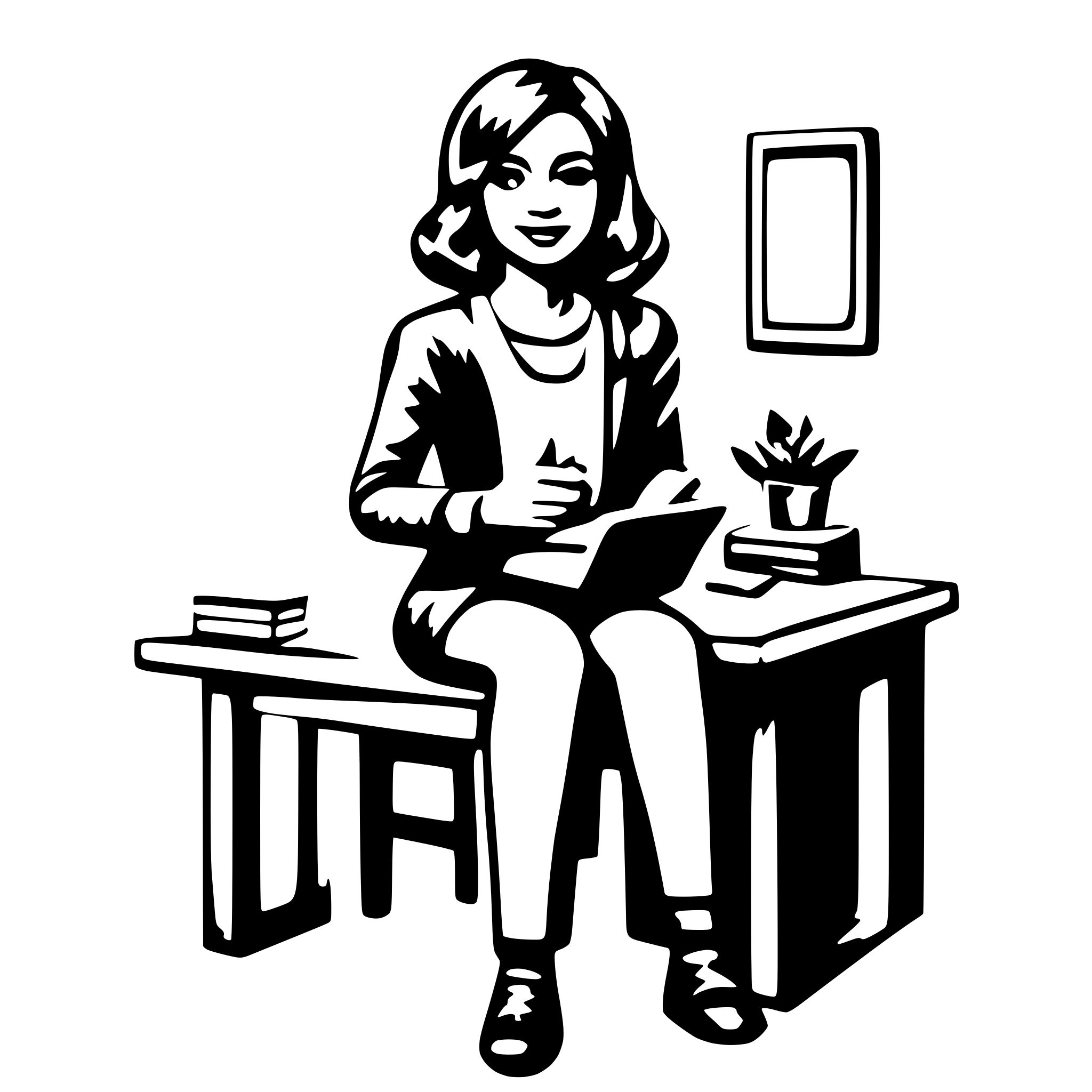 AI-generated SVG of a teacher