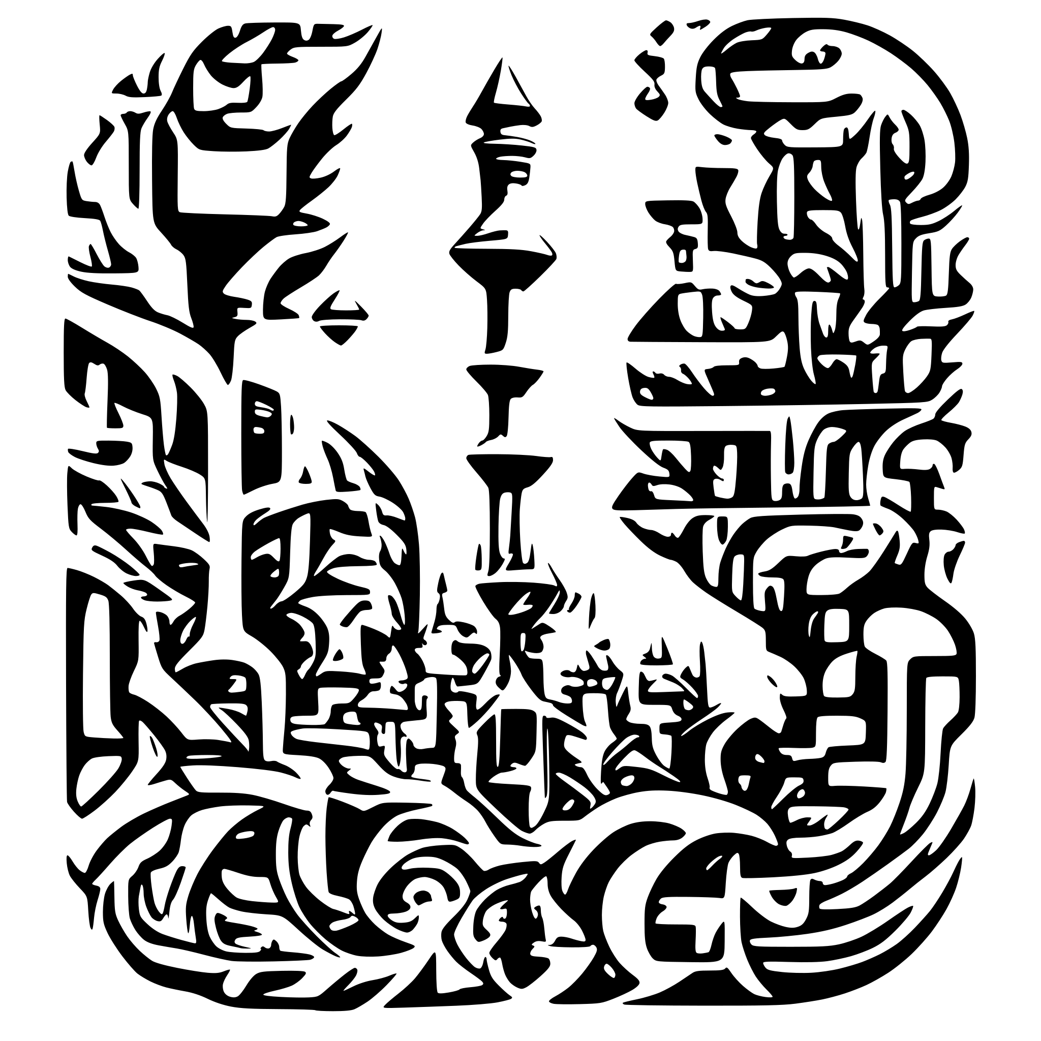 AI-generated SVG of 'Neo tribal'