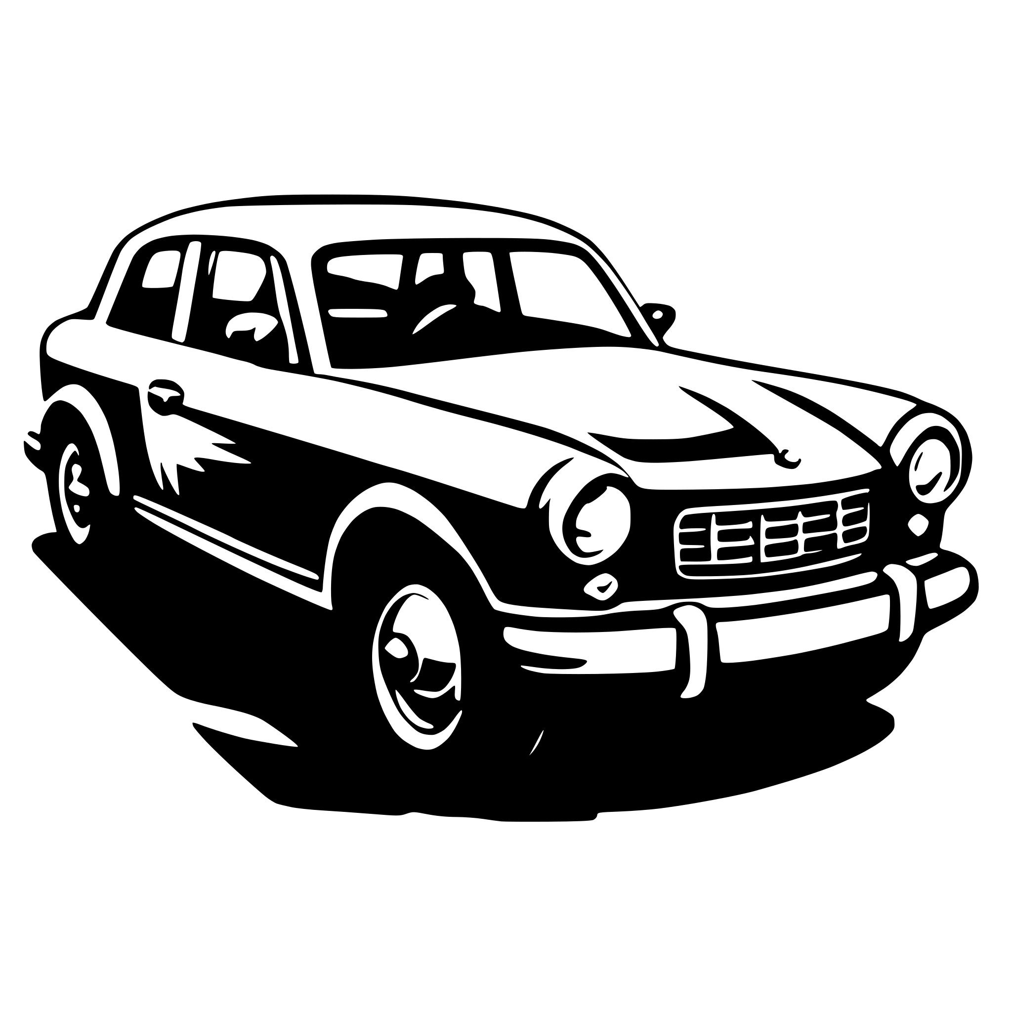 AI-generated SVG of a car