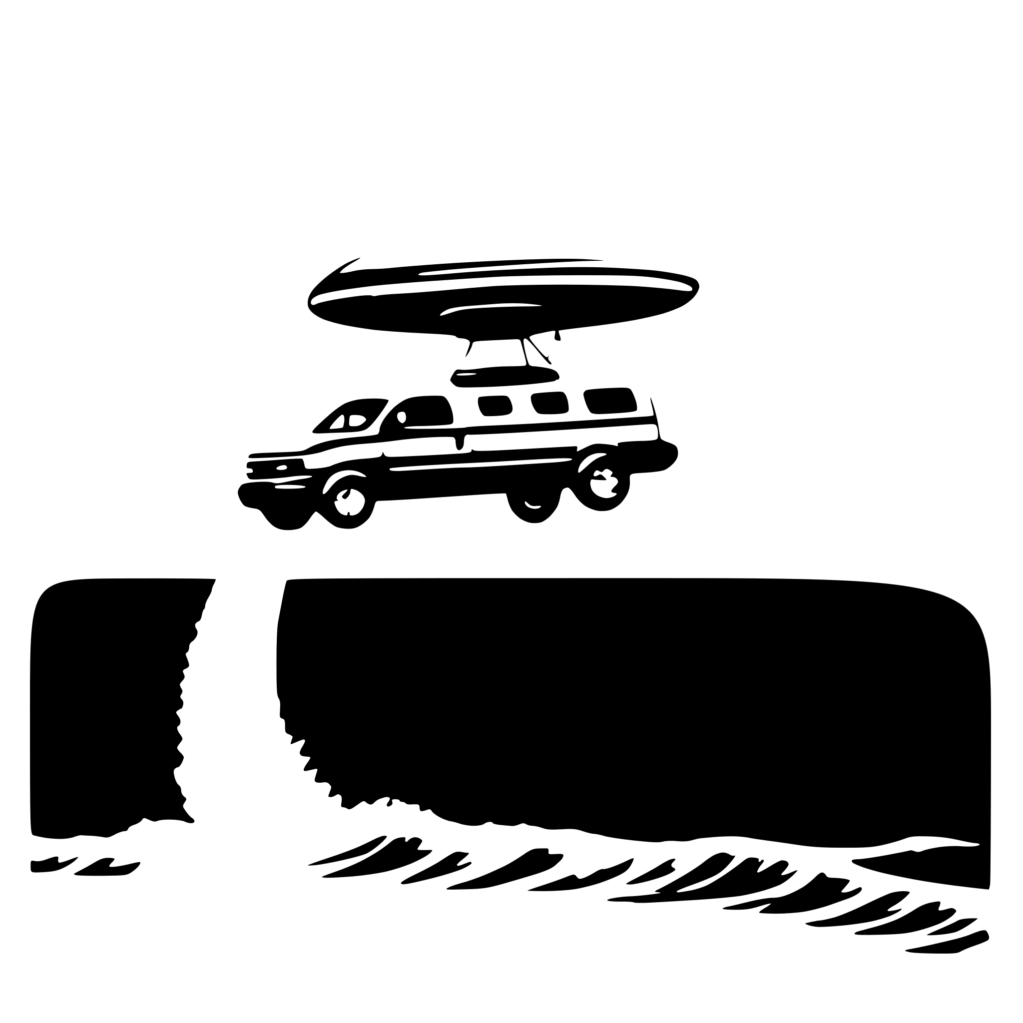 AI-generated SVG of a 1997 chevy express passenger van flying off the edge of an ocean bluff, being abducted by a flying saucer