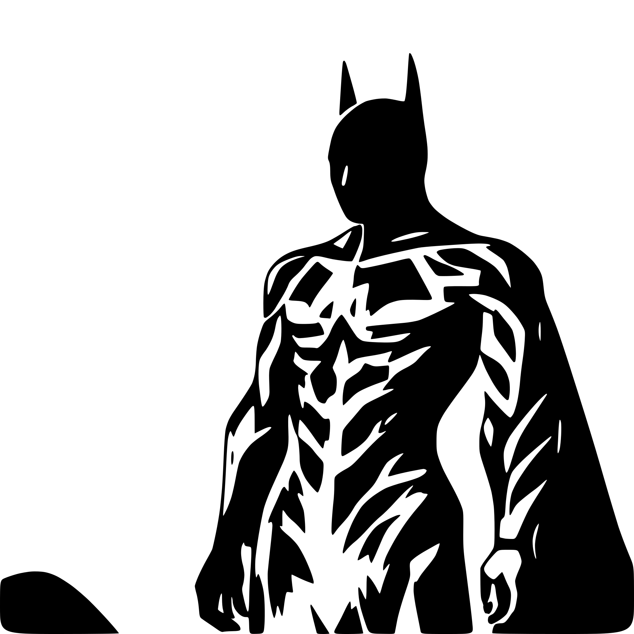 AI-generated SVG of a batman,