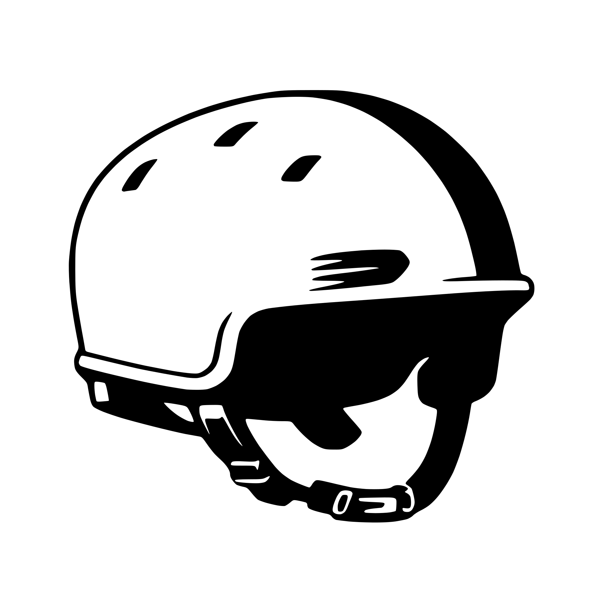 AI-generated SVG of a bicycle helmet
