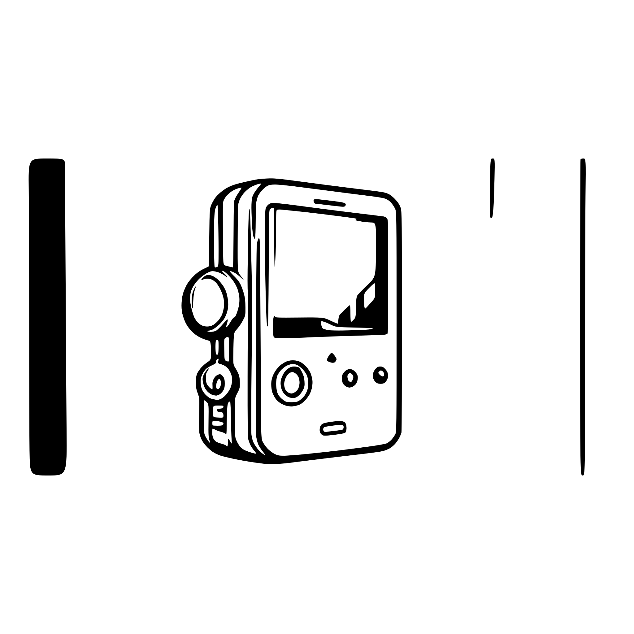 AI-generated SVG of a music player