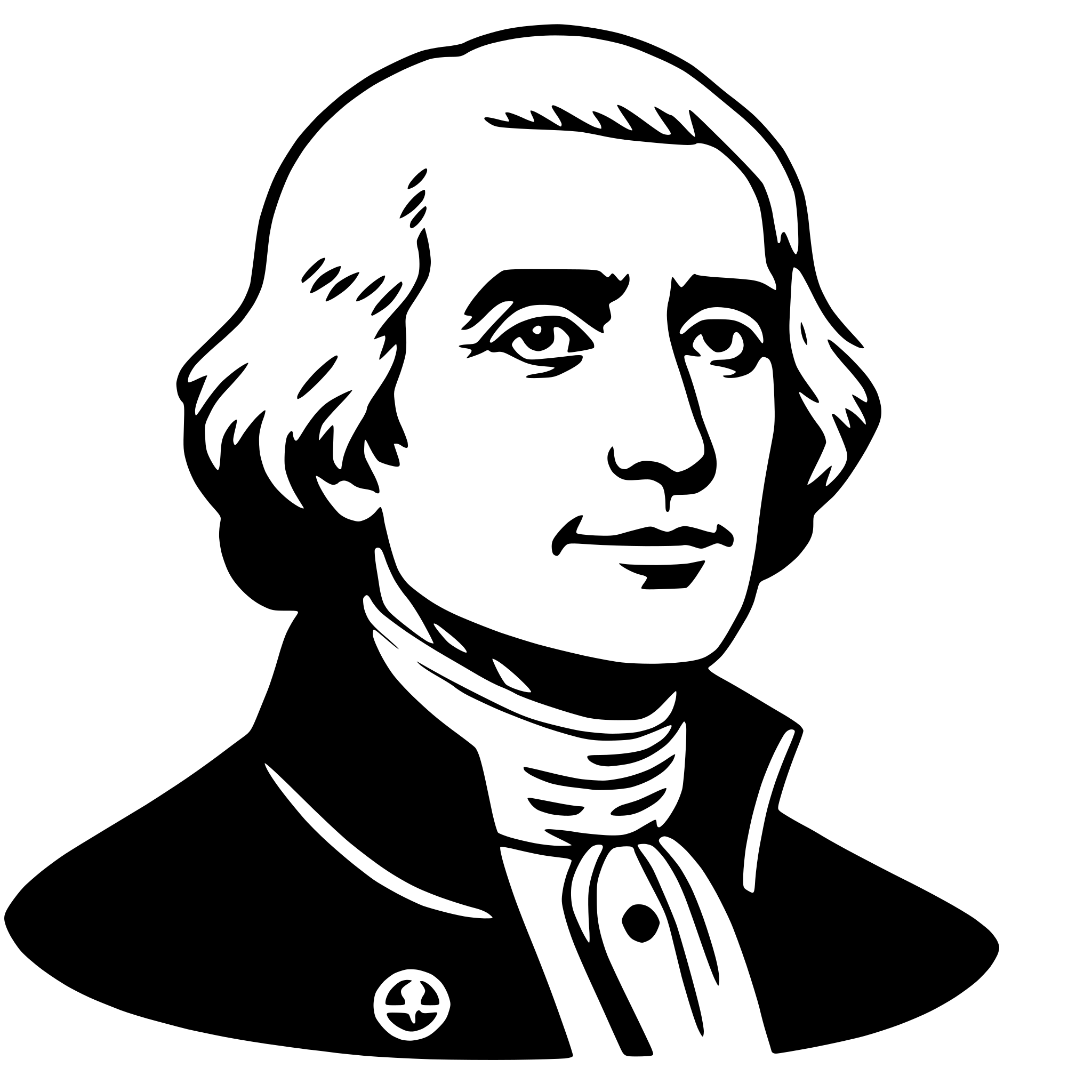 AI-generated SVG of a thomas jefferson