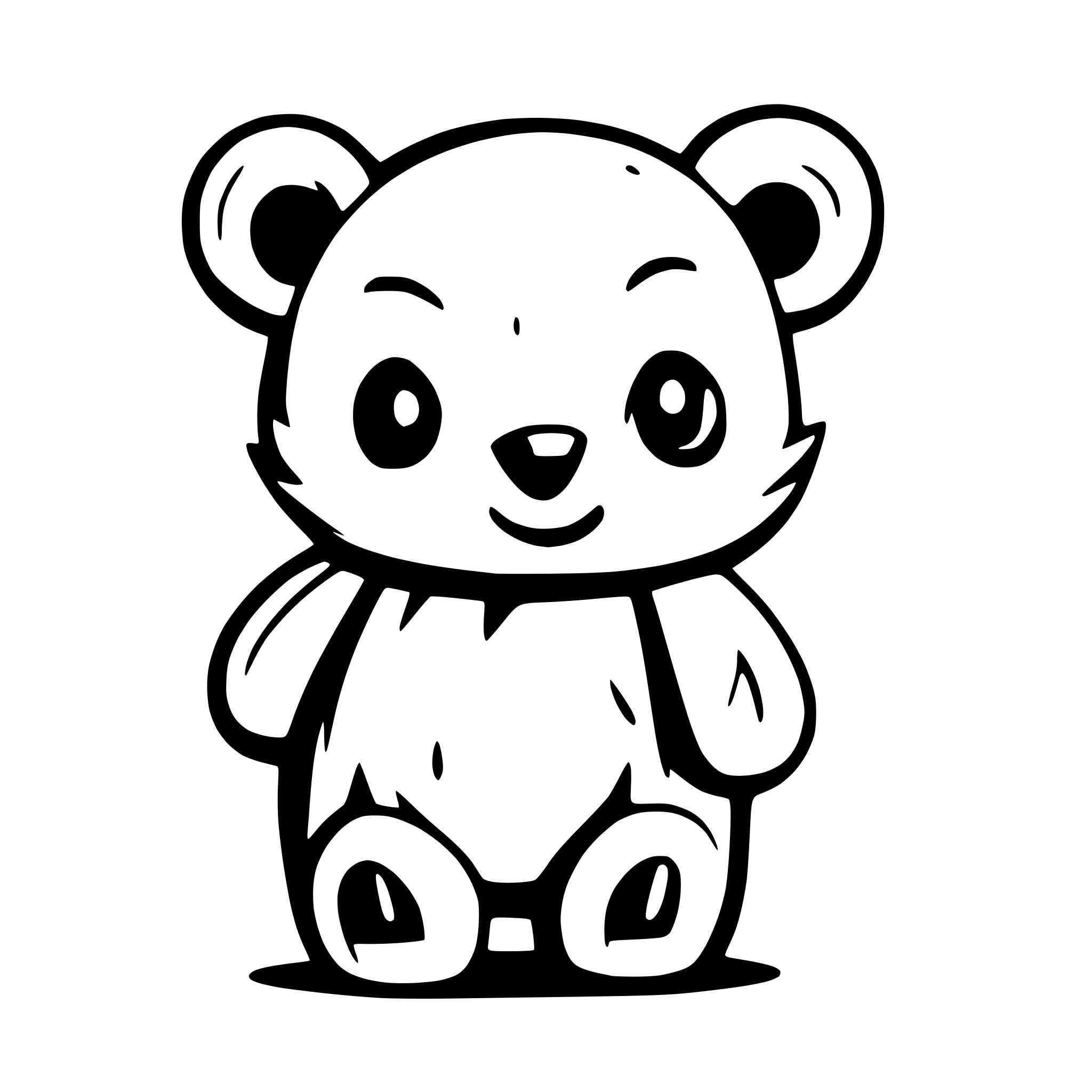 AI-generated SVG of a Baby bear