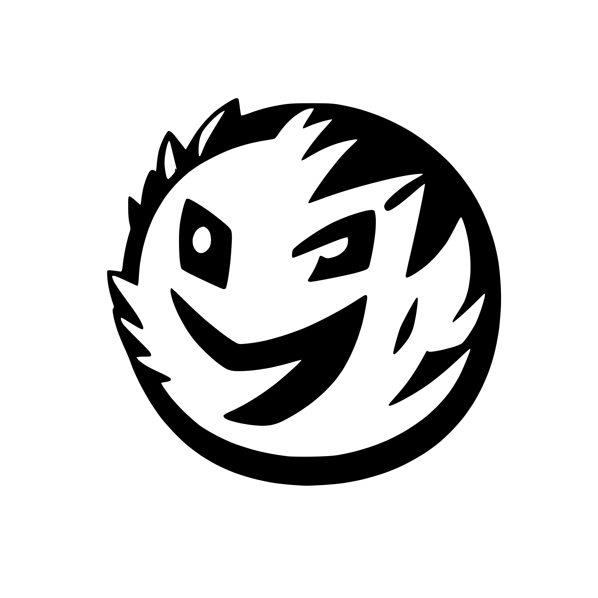 AI-generated SVG of 'round firefox web browser icon'