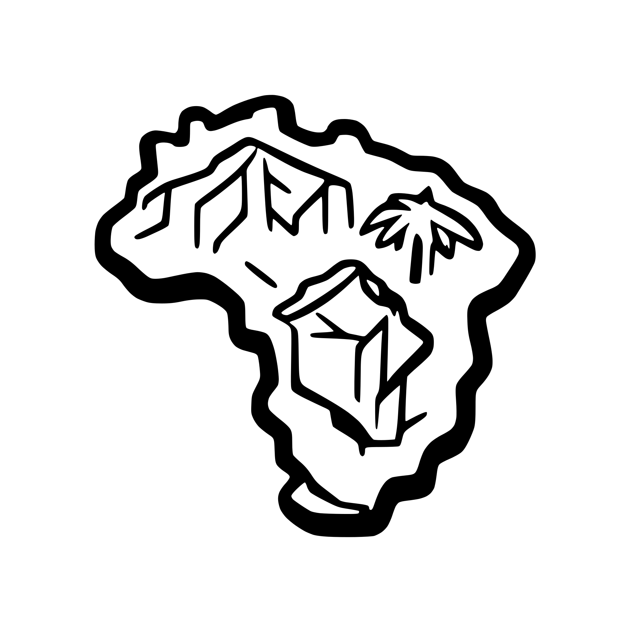 AI-generated SVG of a outlined brazil map