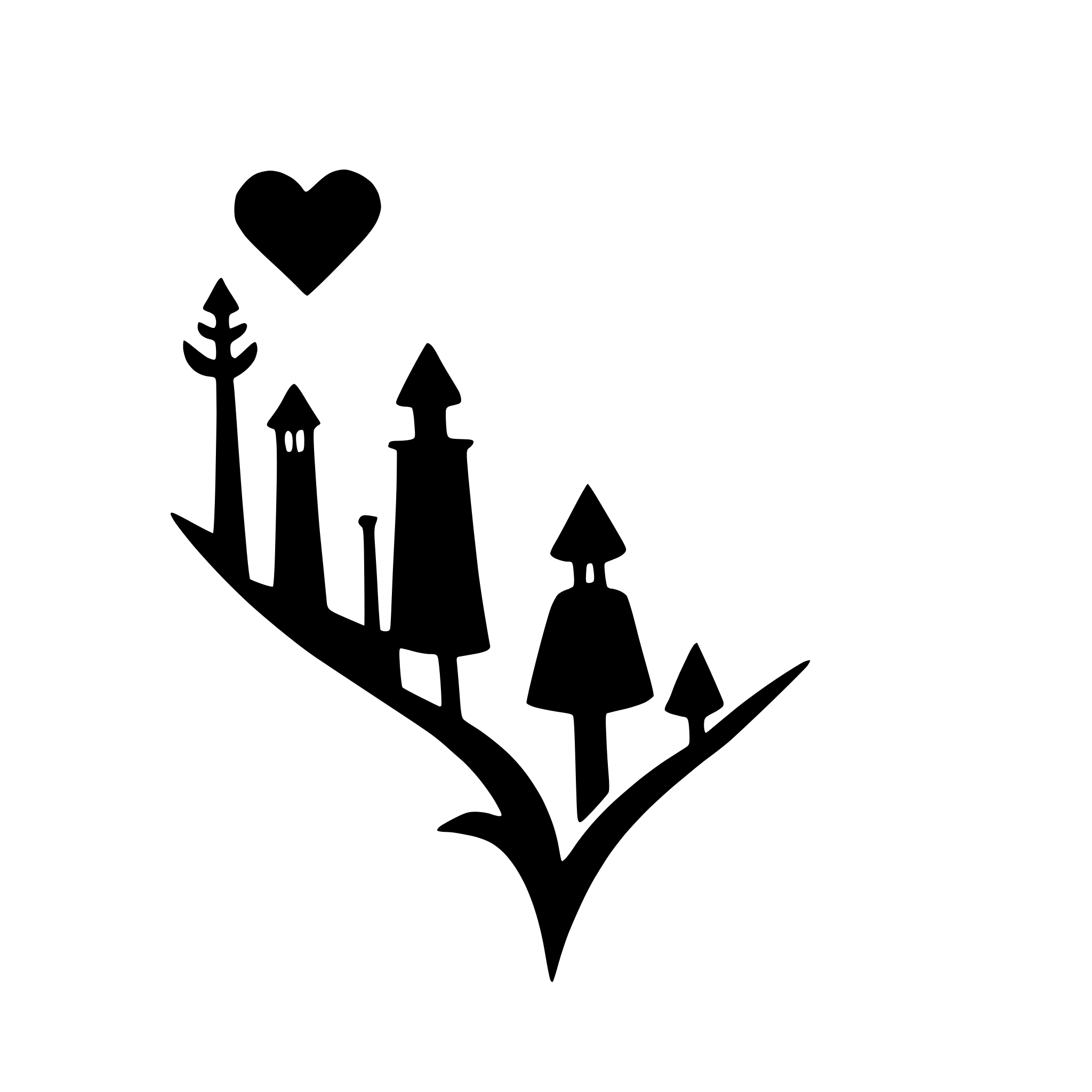 AI-generated SVG of a heart-shaped world