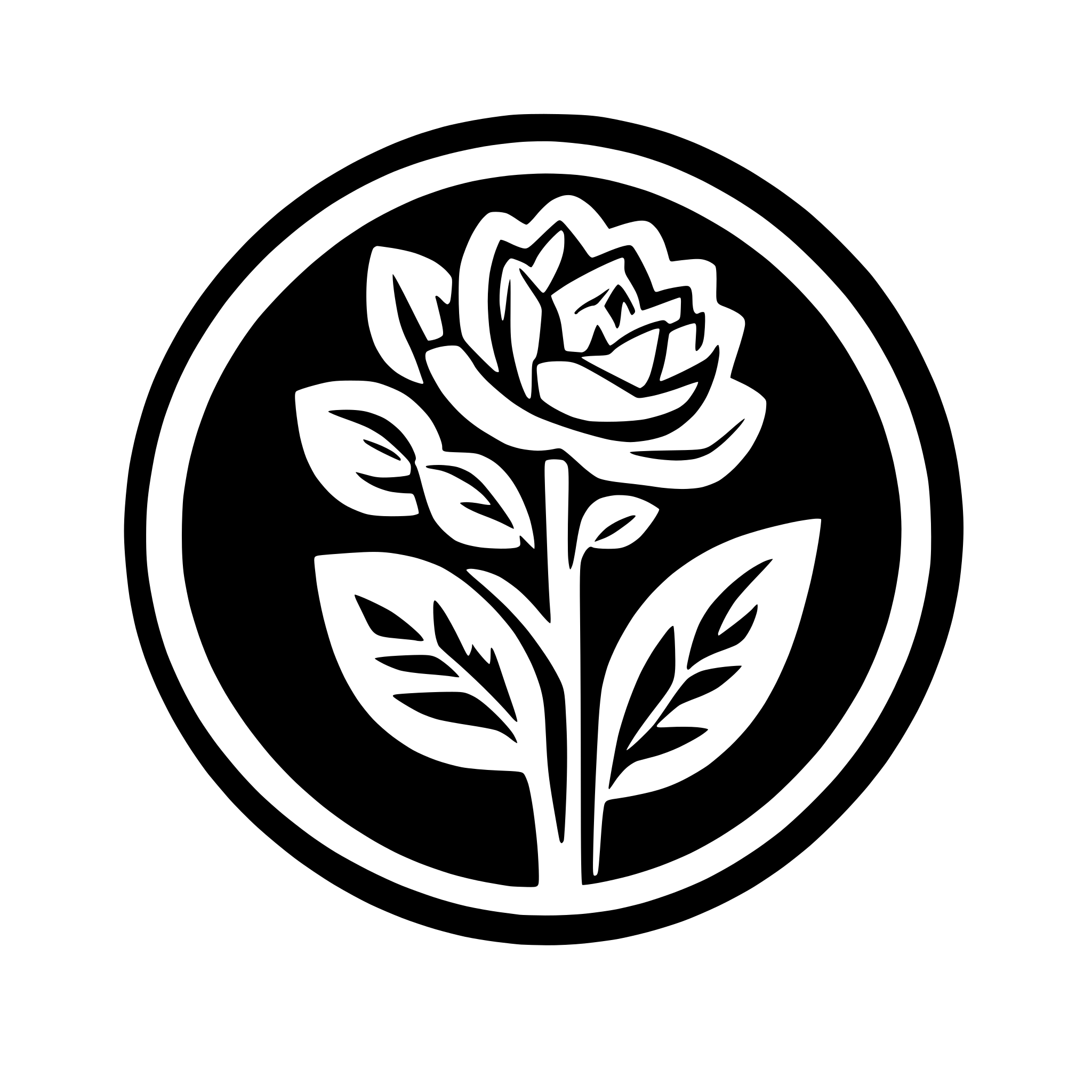 AI-generated SVG of a bouquet of flowers logo